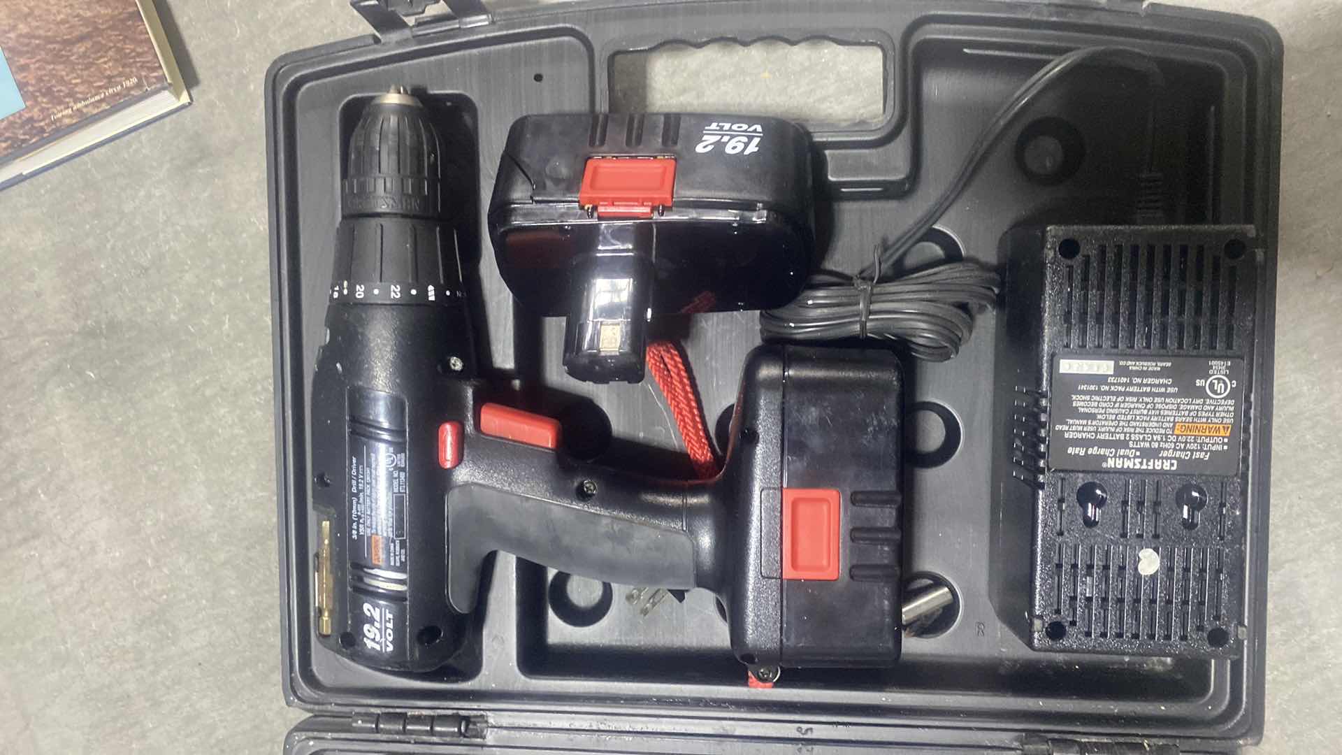 Photo 1 of CRAFTSMAN BATTERY OPERATED DRILL INCLUDES CHARGER & 2 BATTERIES