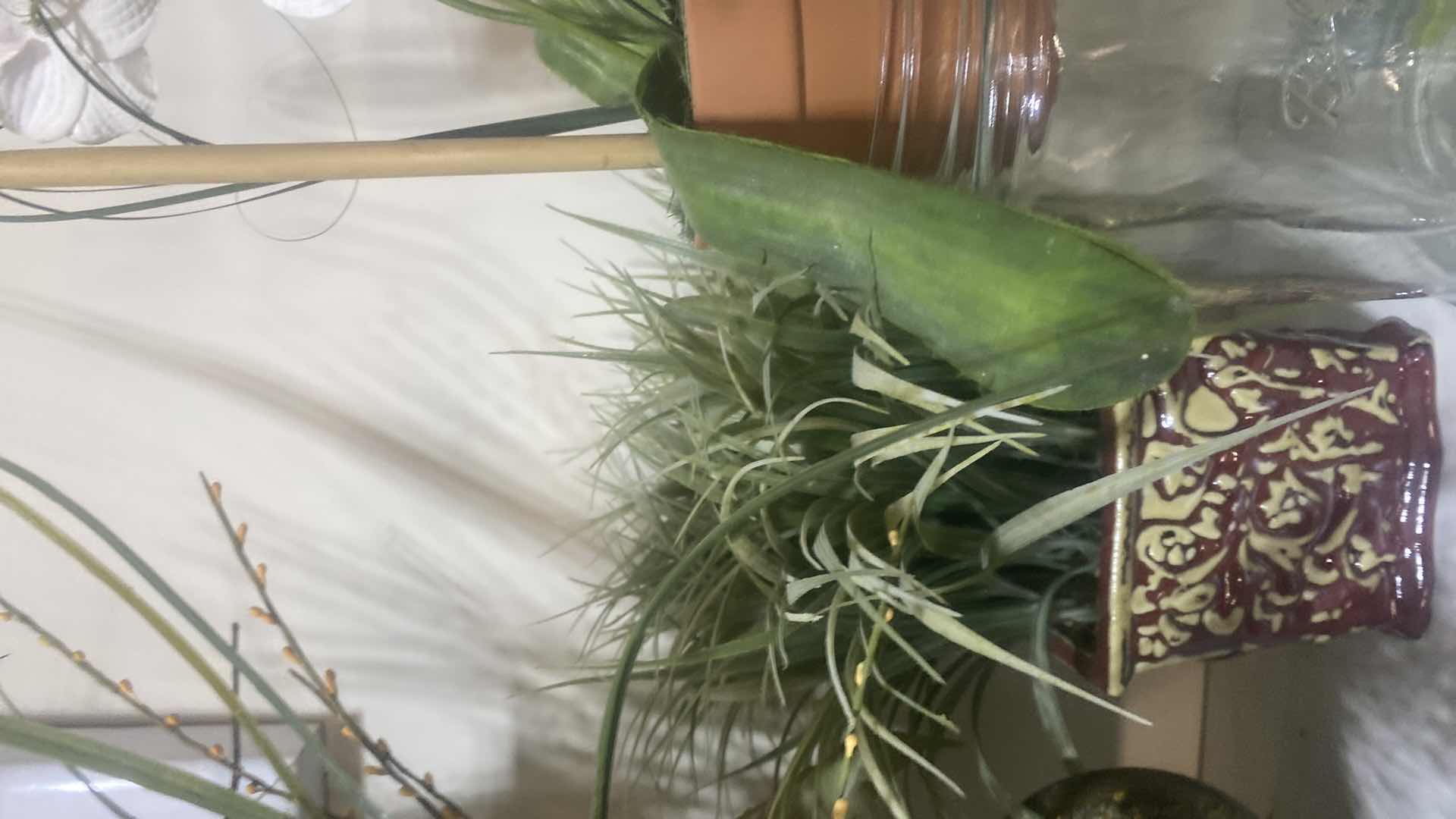 Photo 3 of FAUX FLORAL & VASES TALLEST H29”