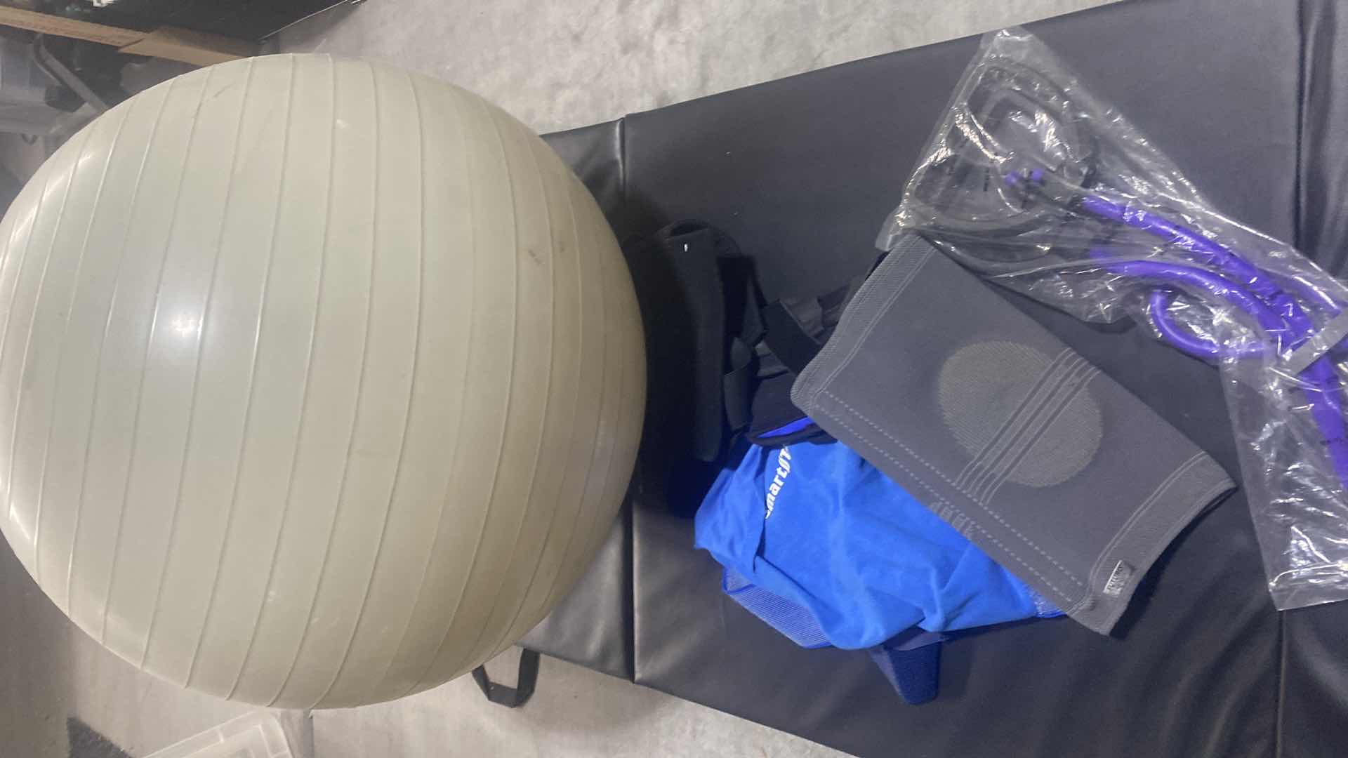 Photo 1 of EXERCISE MAT, BALL, ROPE & BRACES