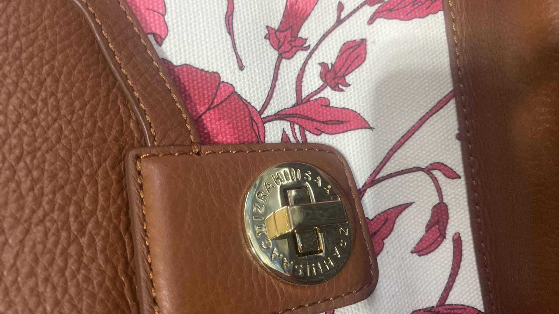 Photo 1 of ISAAC MIZRAHI FLORAL CANVAS TOTE