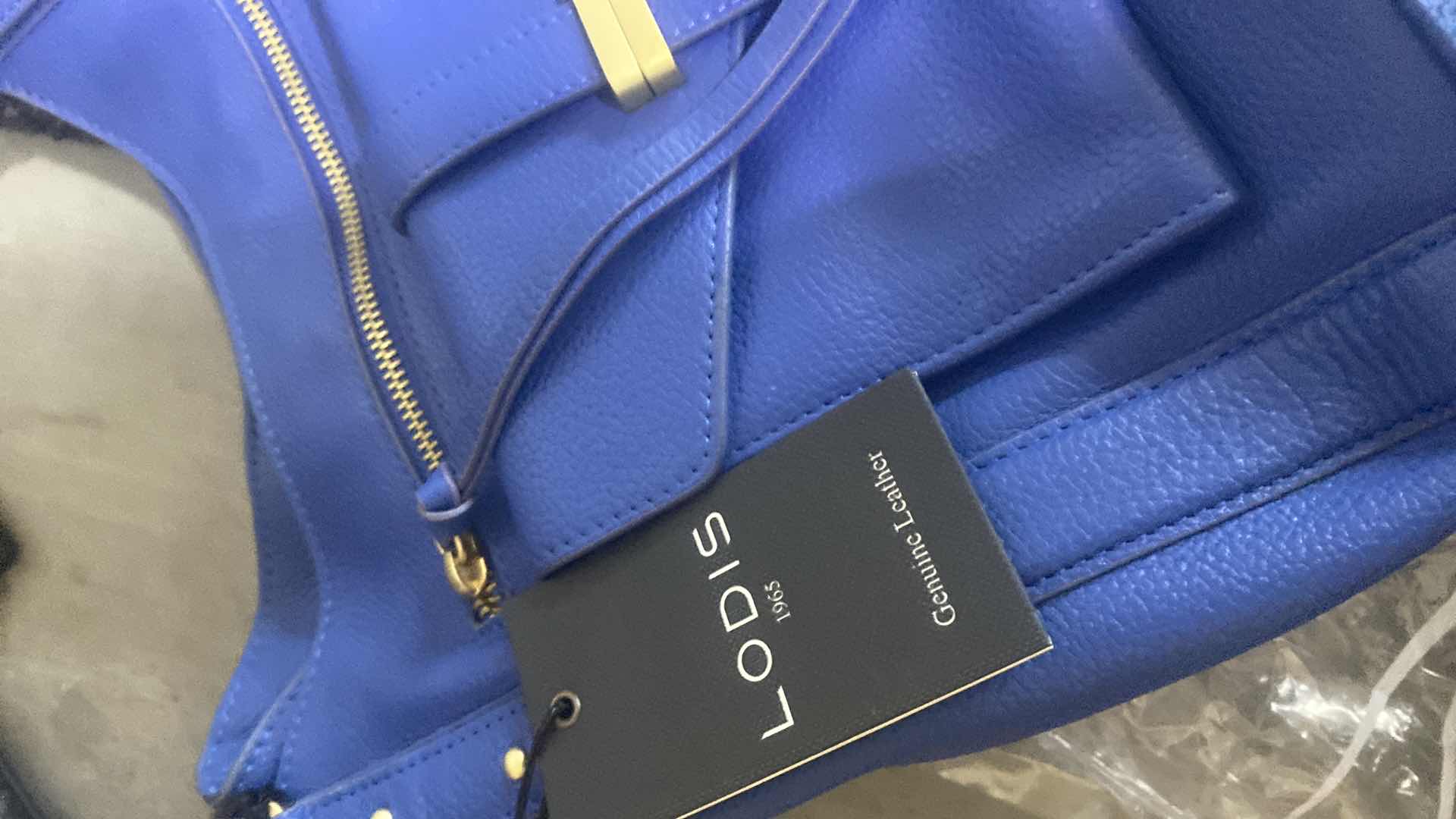 Photo 1 of NEW LODIS MADISON FRONT POCKET HANDBAG - BLUE