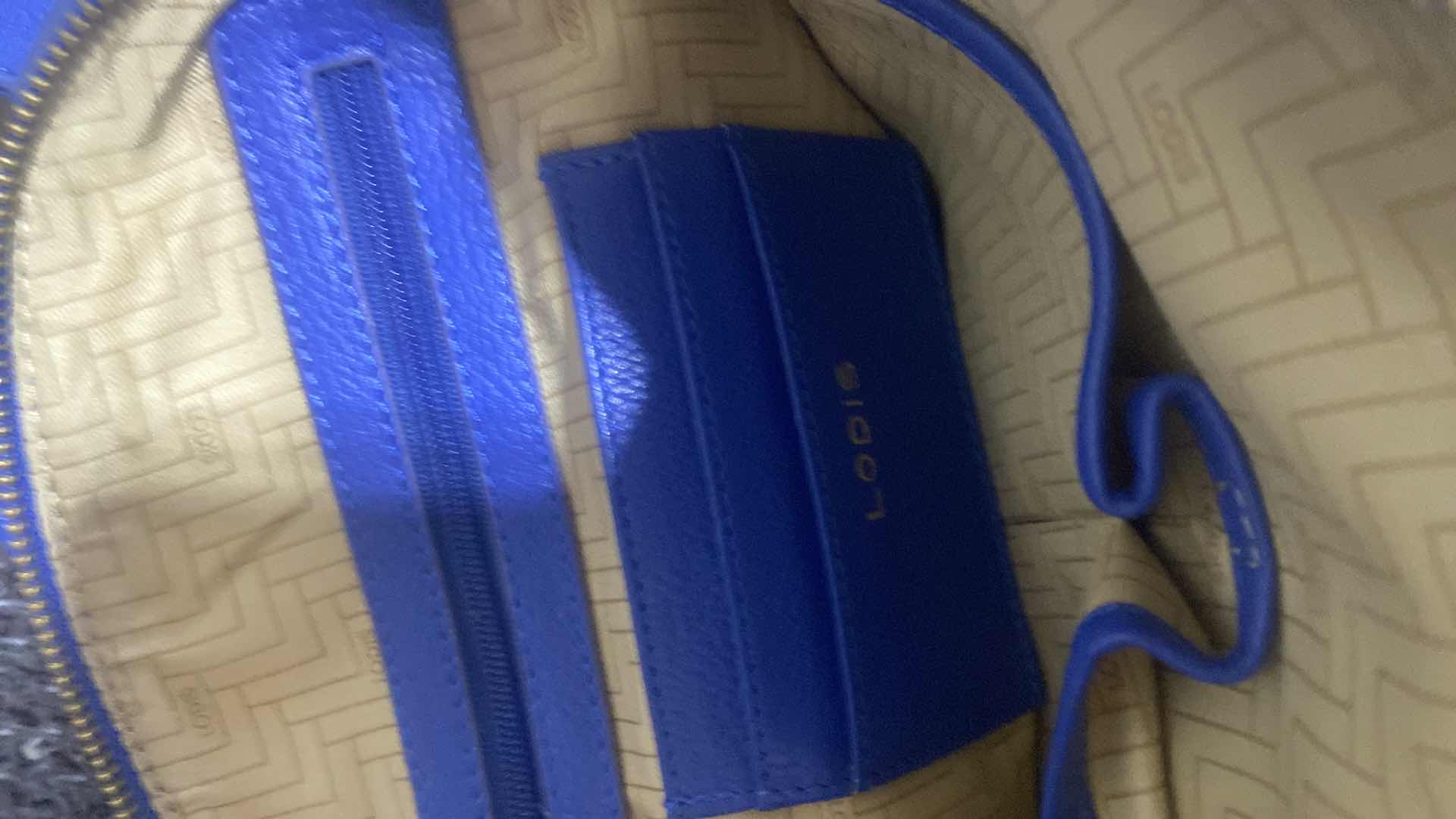 Photo 1 of NEW LODIS MADISON FRONT POCKET HANDBAG - BLUE