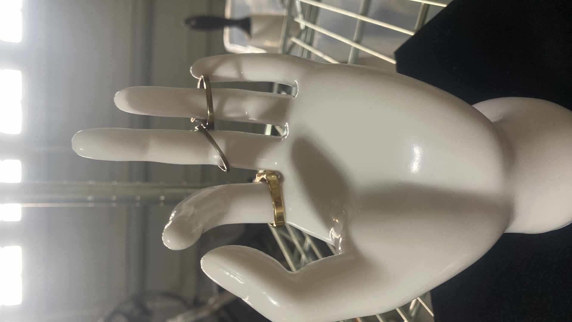 Photo 1 of 3 925 STERLING SILVER RINGS WITH FAUX STONES SIZE 10