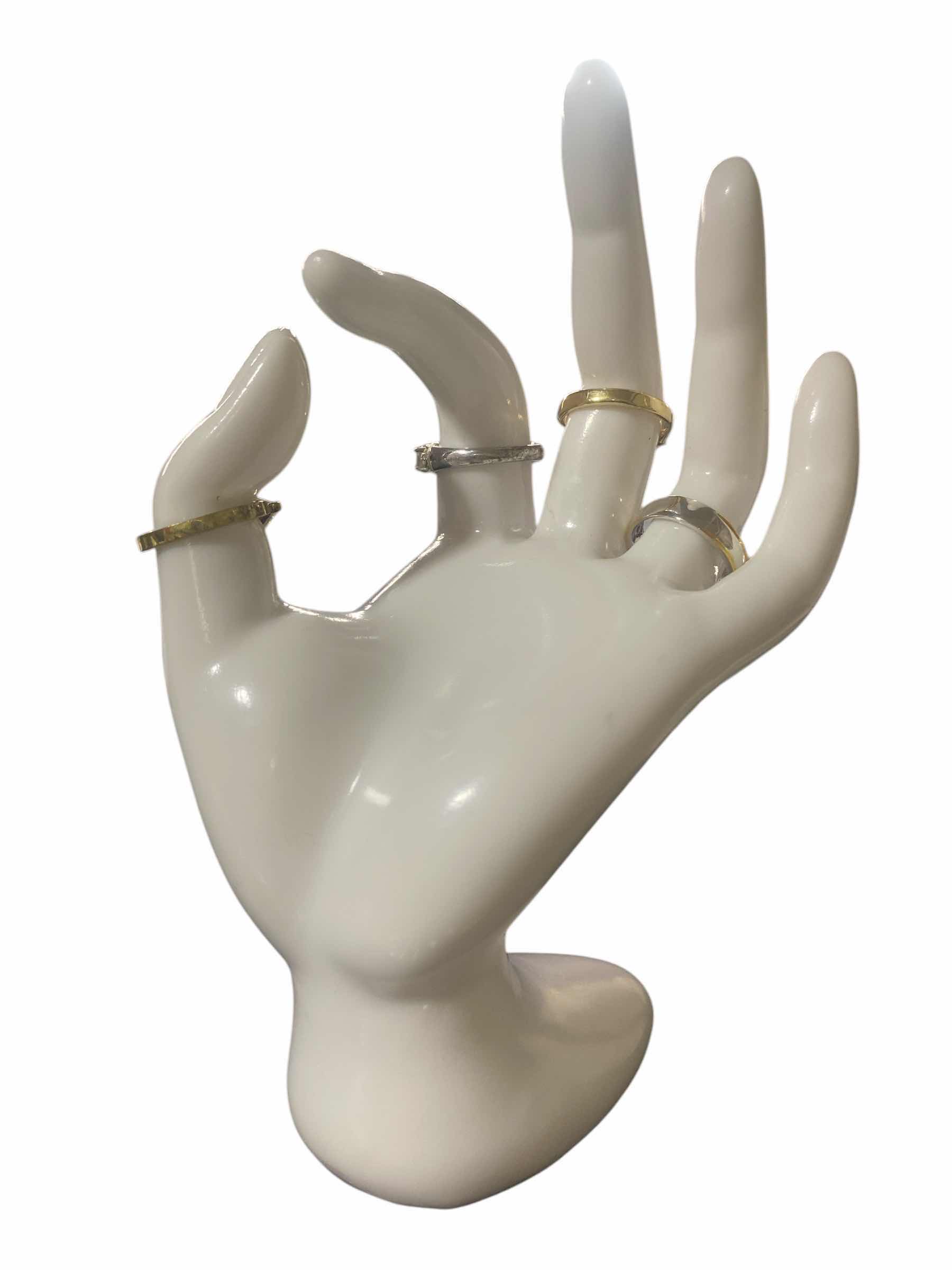 Photo 1 of 4 - 925 STERLING SILVER RINGS WITH FAUX STONES SIZE 8