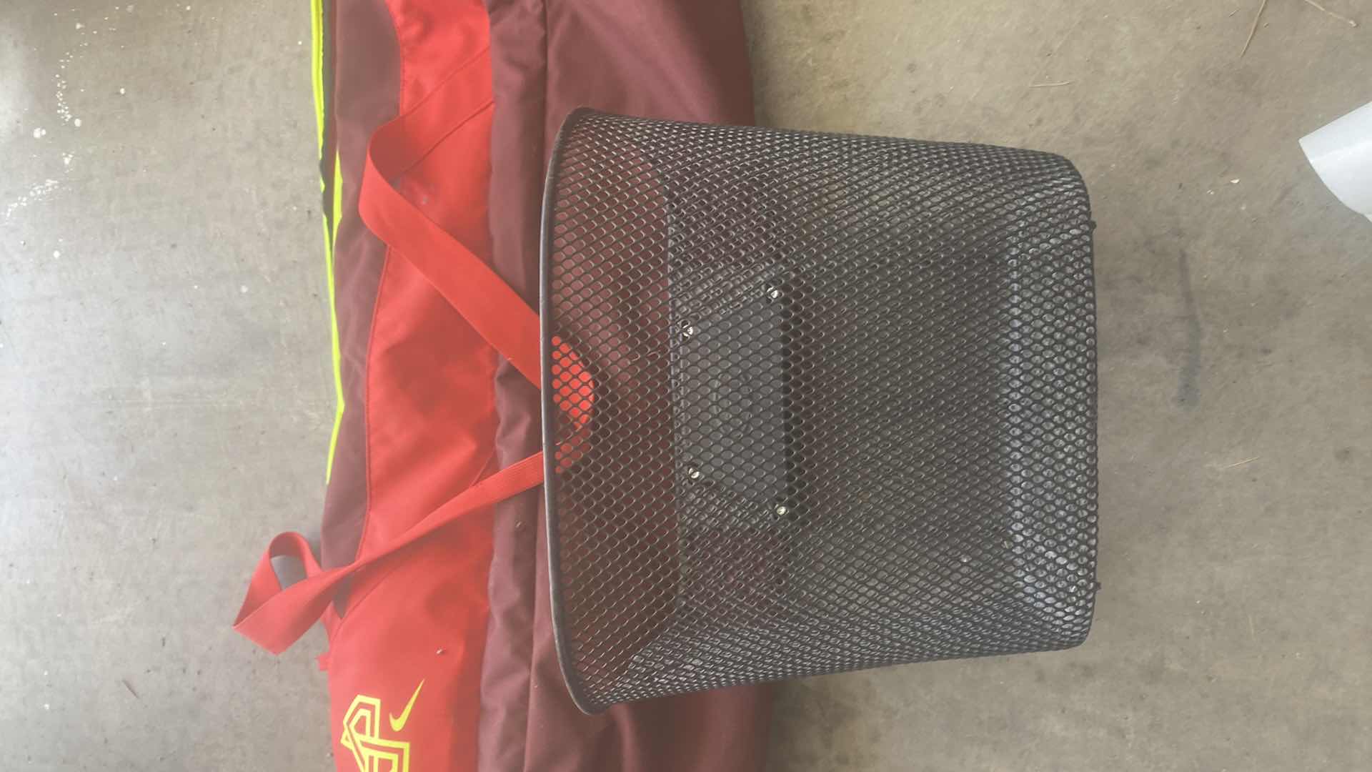 Photo 1 of NIKE SPORTS BAG & BELL BIKE BASKET