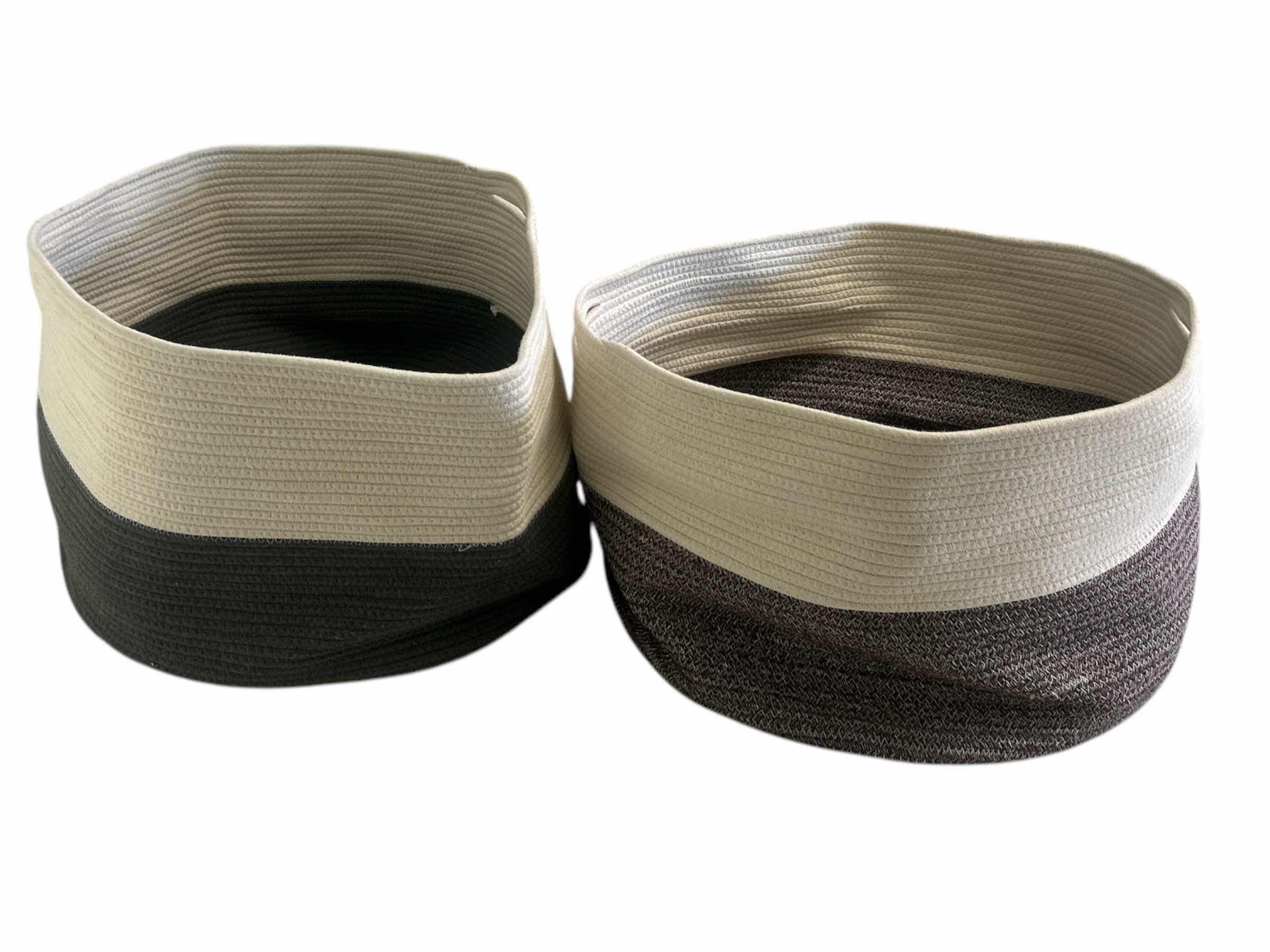 Photo 1 of 2 LARGE STORAGE / LAUNDRY BASKETS 23 1/2” x 13”