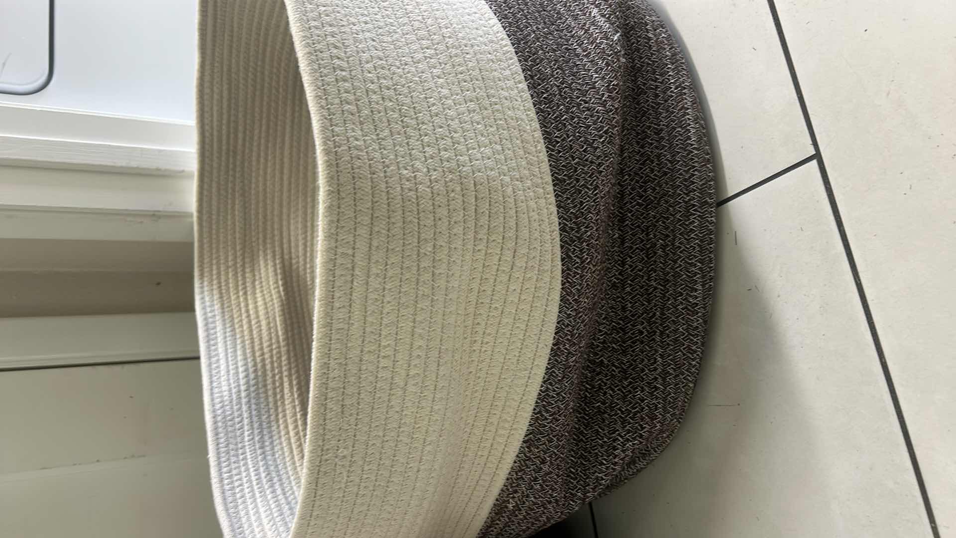 Photo 3 of 2 LARGE STORAGE / LAUNDRY BASKETS 23 1/2” x 13”