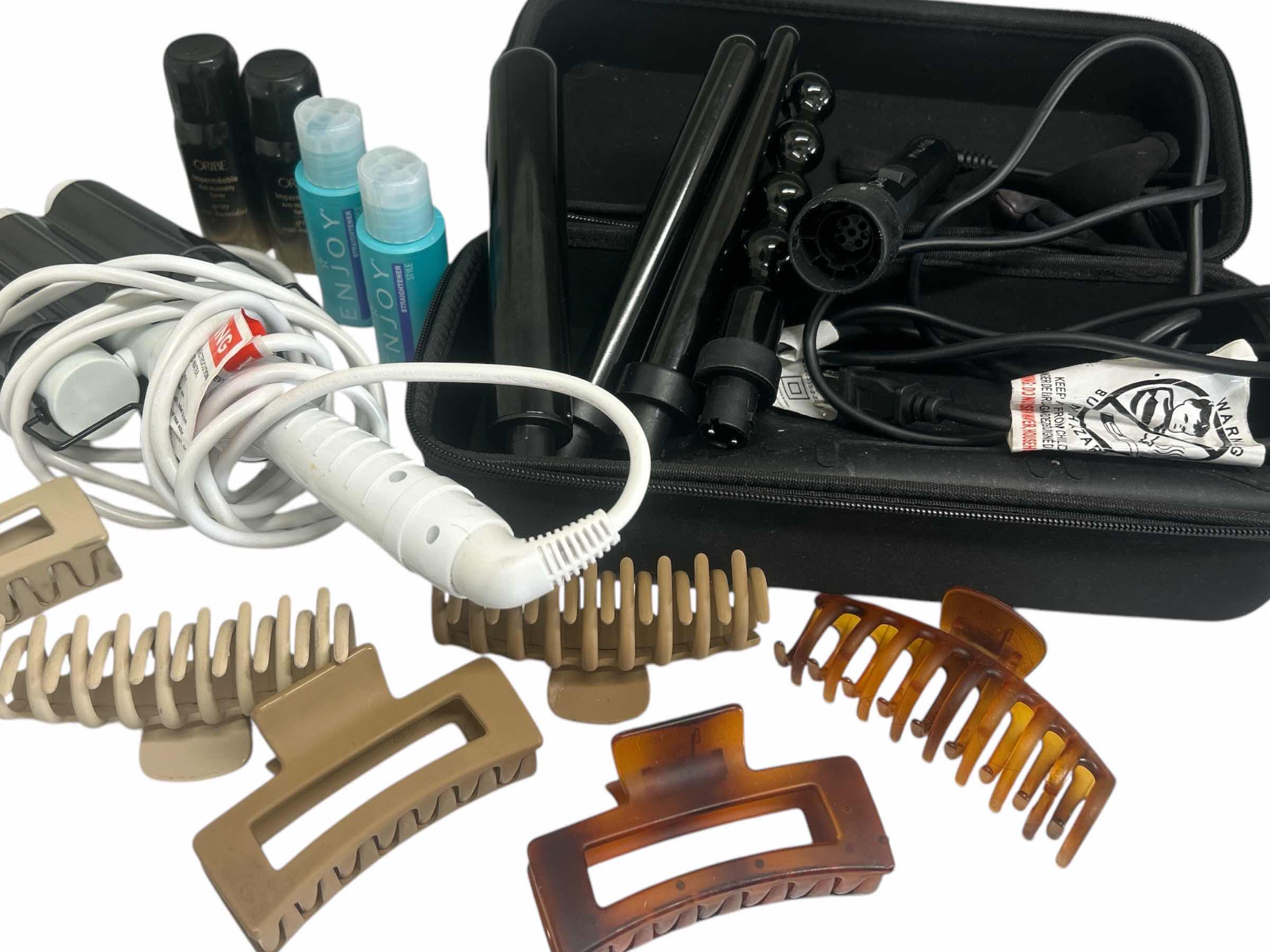 Photo 1 of CURLING IRONS AND HAIR PRODUCTS