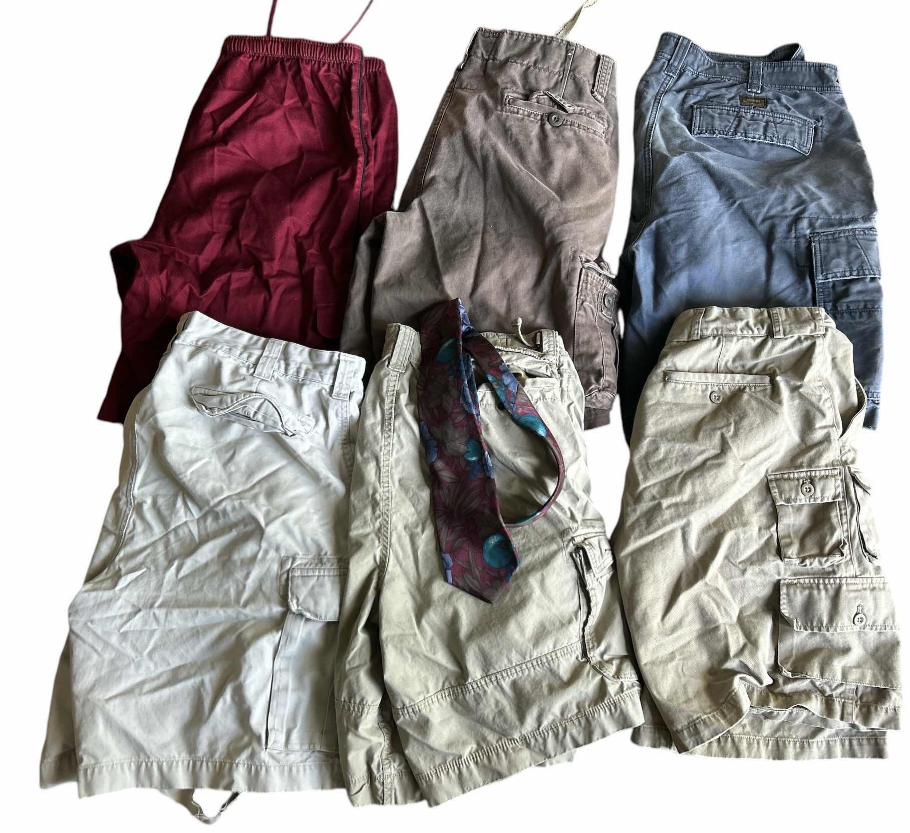 Photo 1 of 6 PAIR OF MENS SHORTS AND A TIE 35” WAIST