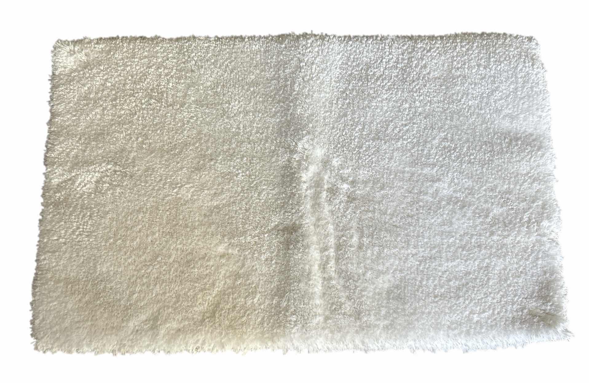 Photo 1 of WHITE FLUFFY FLOOR MAT 33” x 22”