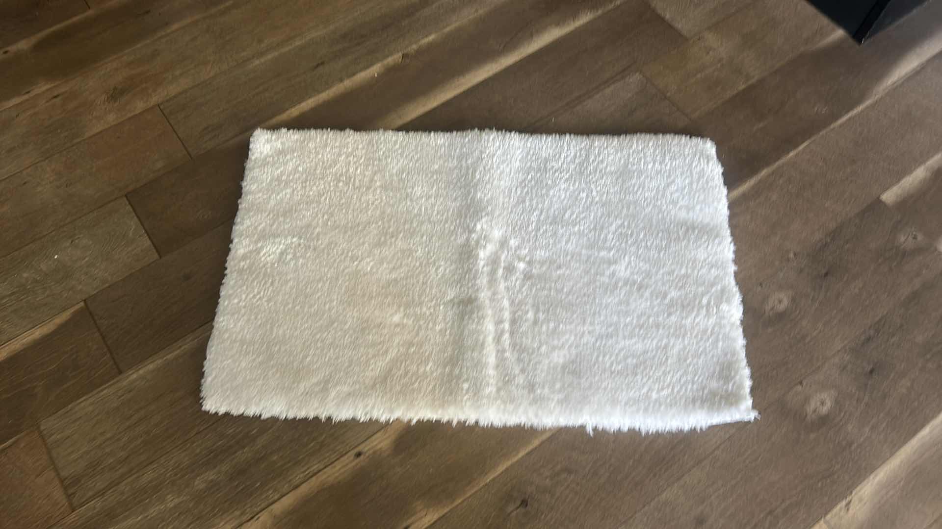 Photo 2 of WHITE FLUFFY FLOOR MAT 33” x 22”