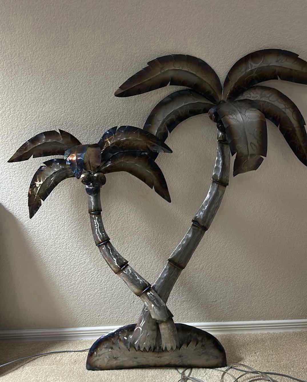 Photo 1 of METAL PALM TREE WALL DECOR 35” x 35”