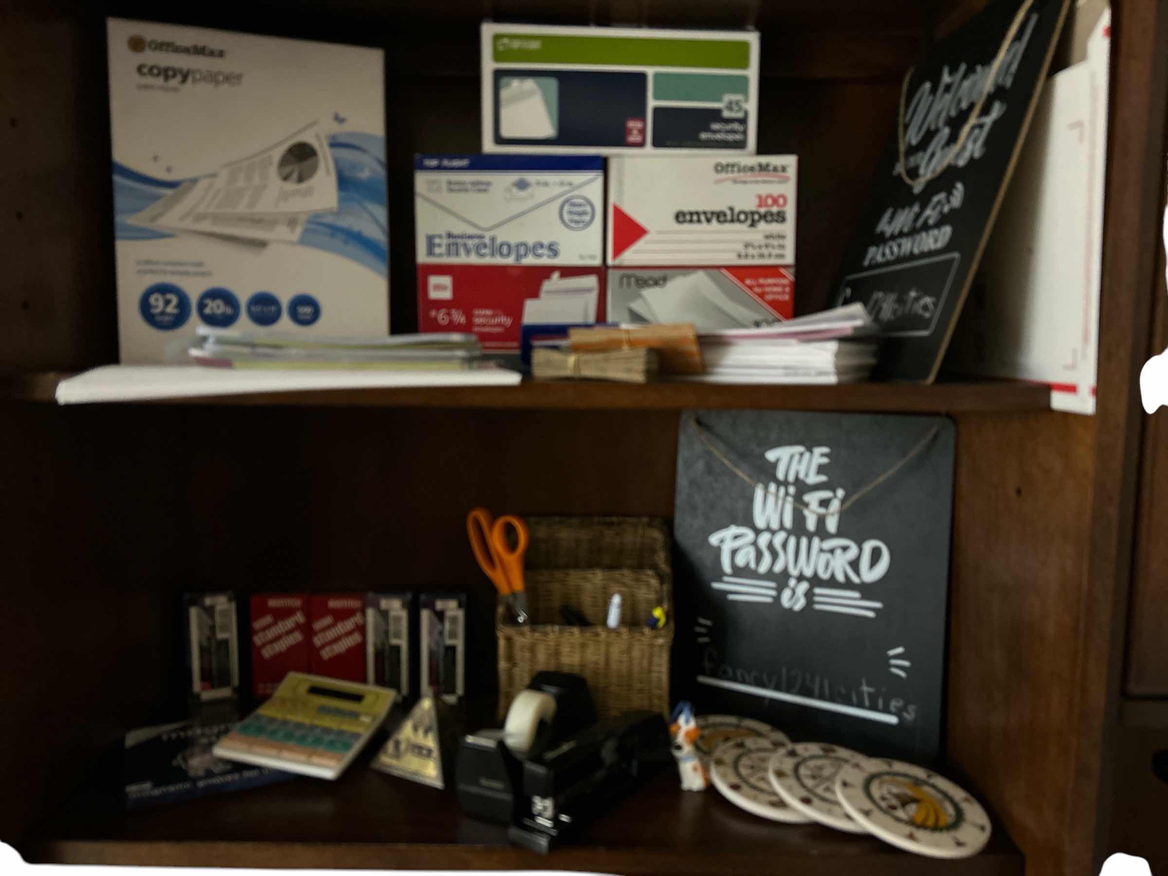 Photo 1 of 2 SHELVES OFFICE SUPPLIES