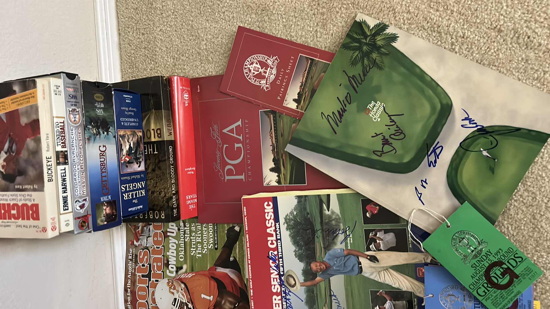 Photo 1 of MAGAZINES, BOOKS AND SIGNED GOLF PROGRAMS