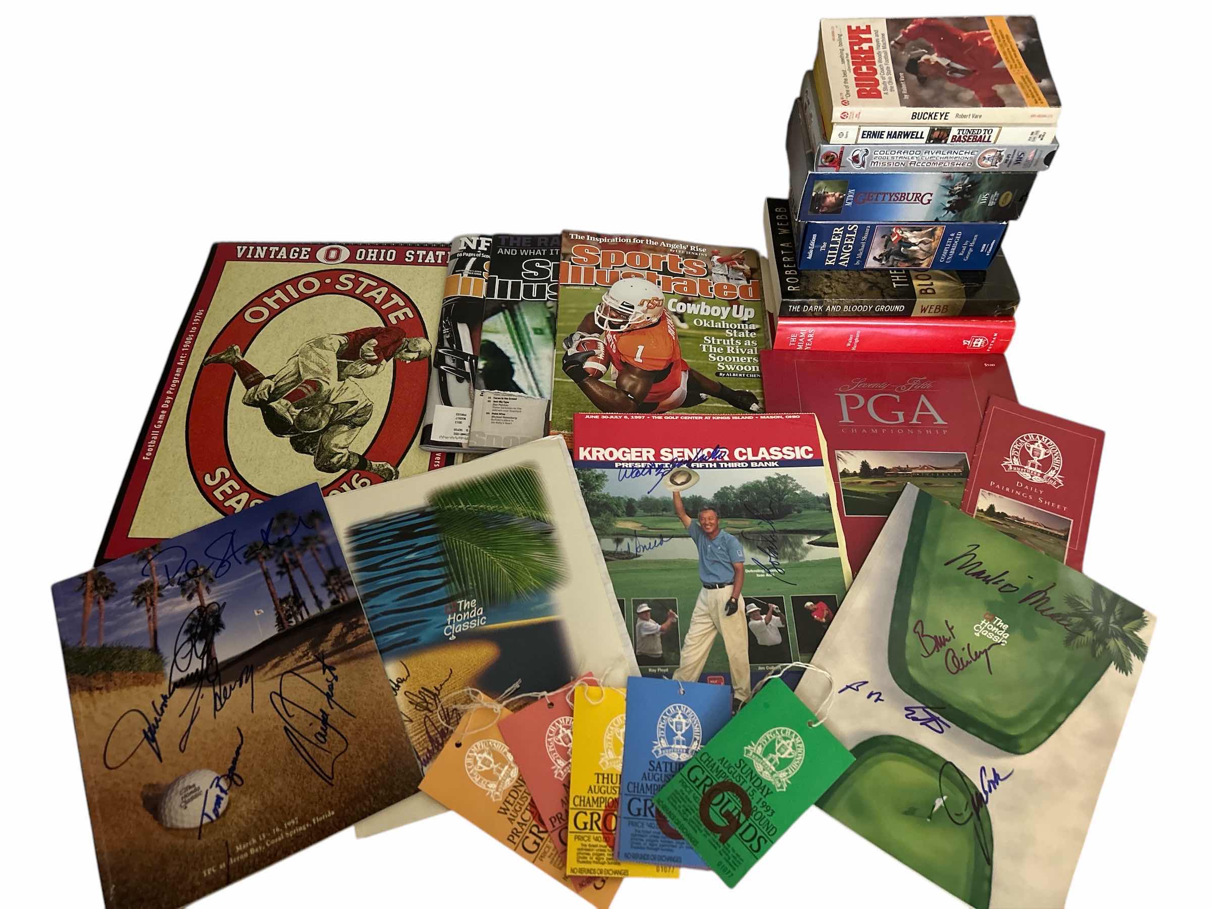 Photo 1 of MAGAZINES, BOOKS AND SIGNED GOLF PROGRAMS