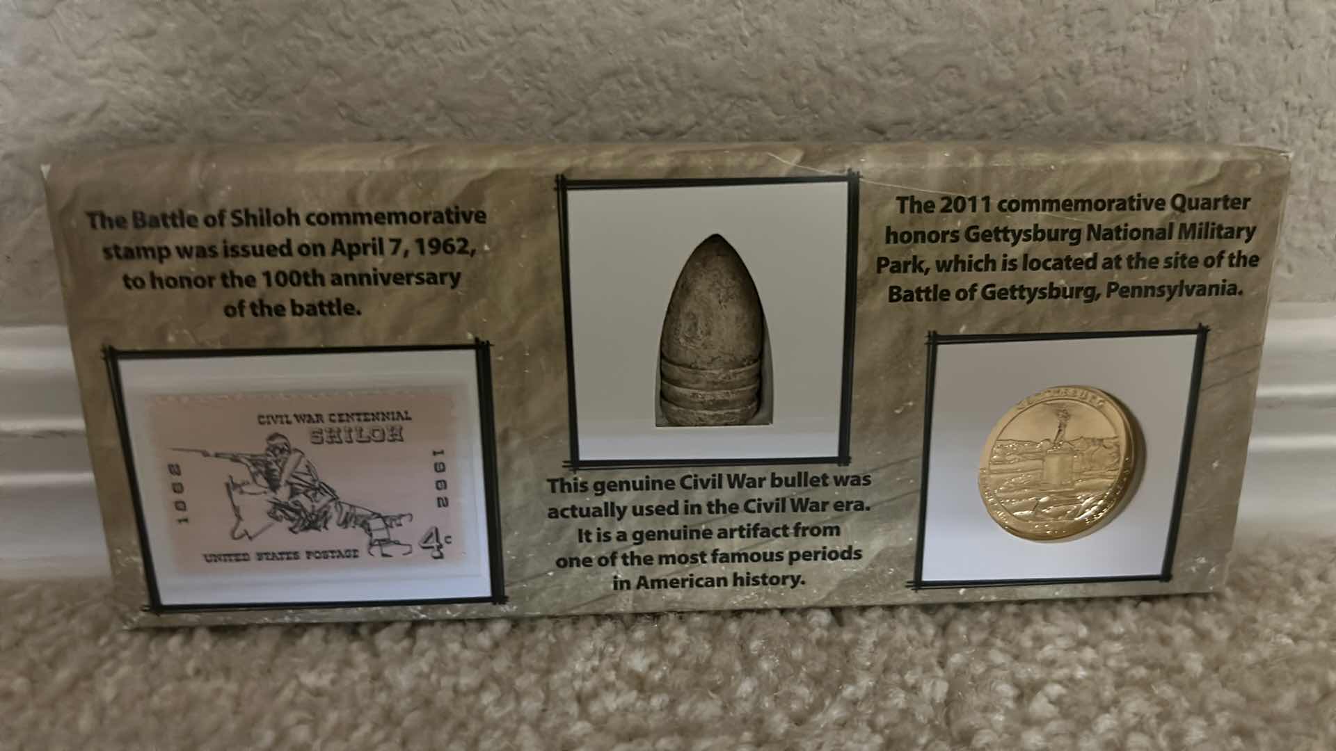 Photo 3 of CIVIL WAR 150TH ANNIVERSARY COMMEMORATIVE SET COA