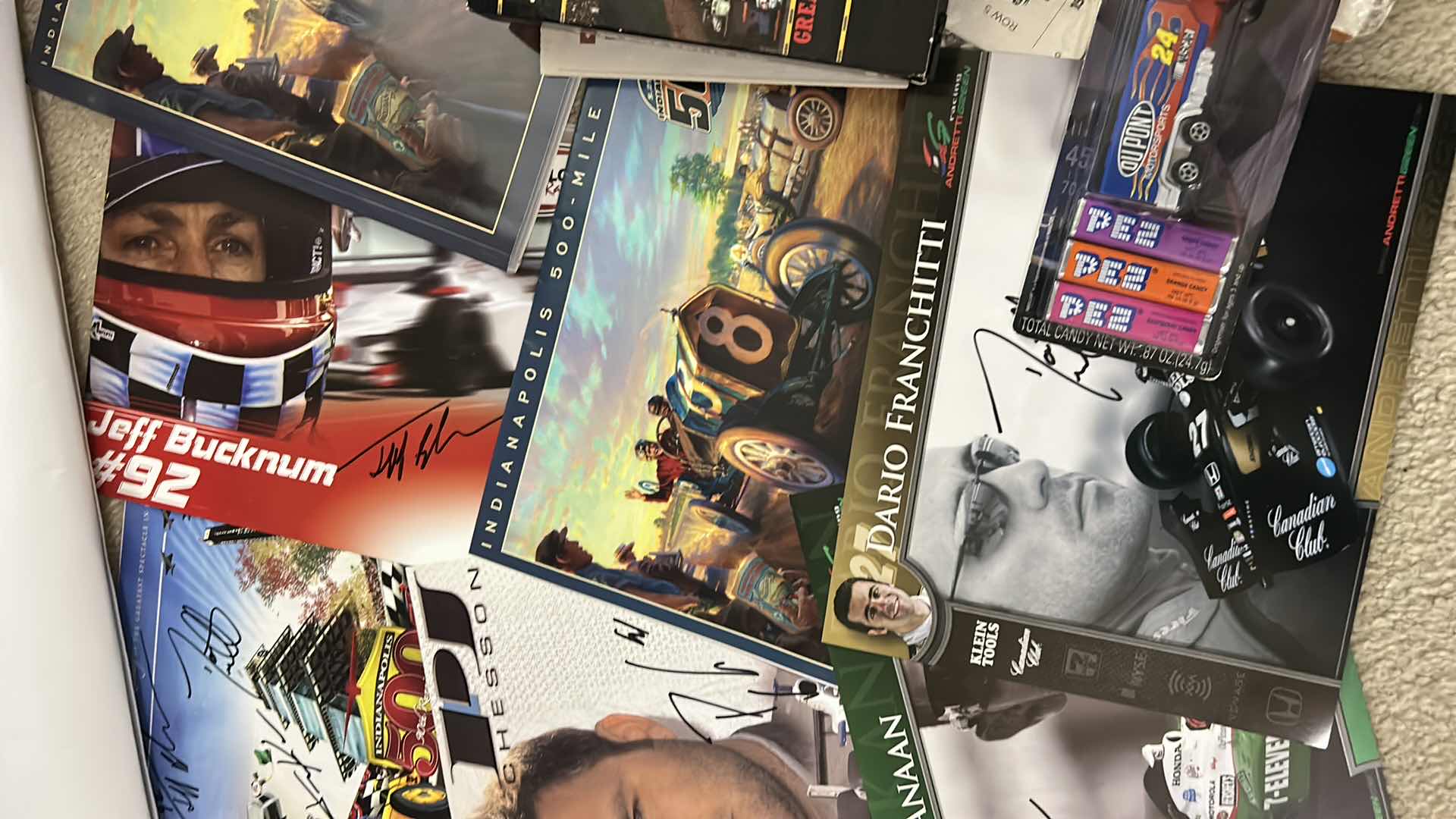 Photo 1 of RACING SIGNED COLLECTIBLES, MAGAZINES, POSTERS, PEZ AND MORE