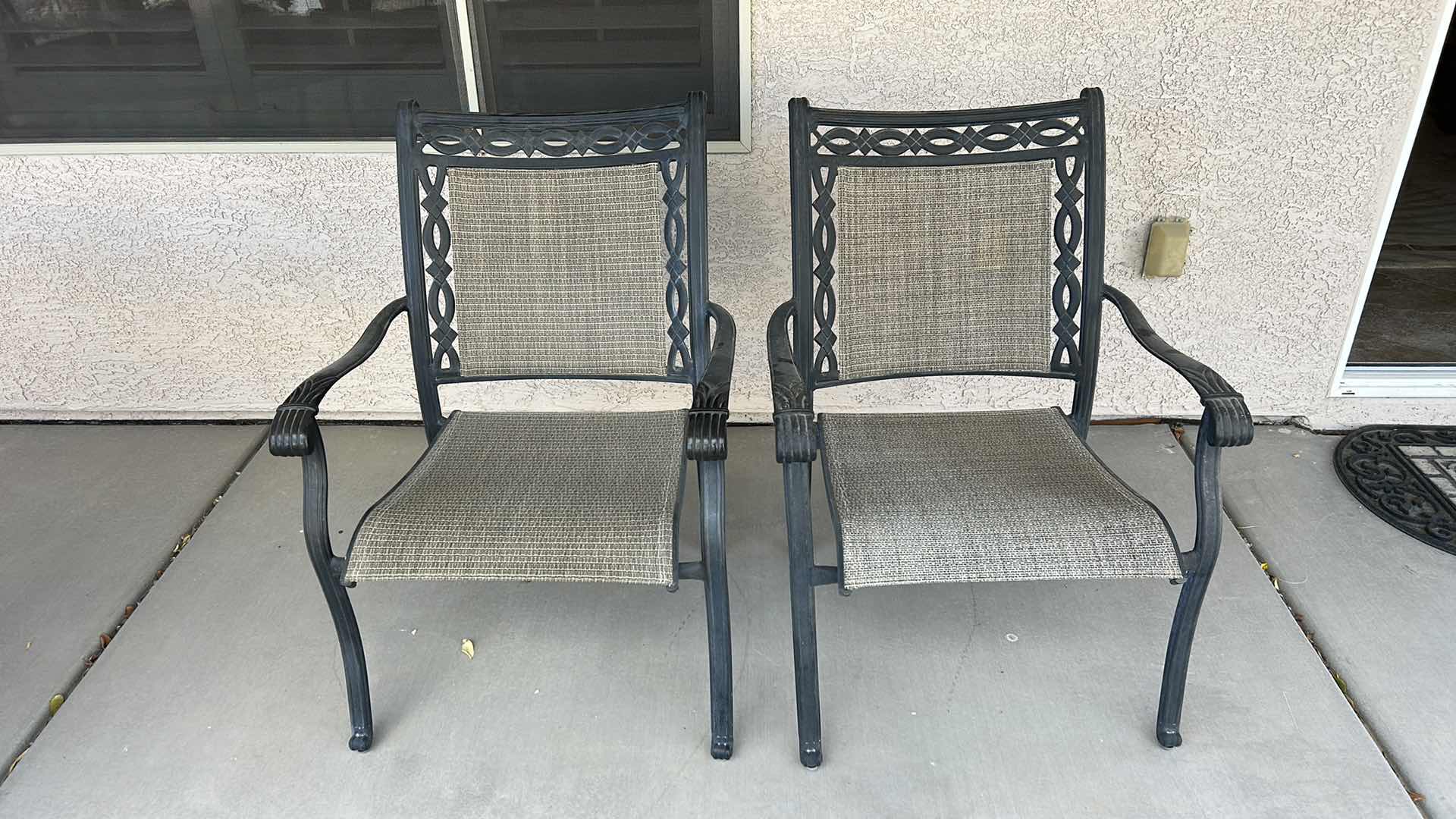 Photo 1 of 2 OUTDOOR PATIO CHAIRS H38”