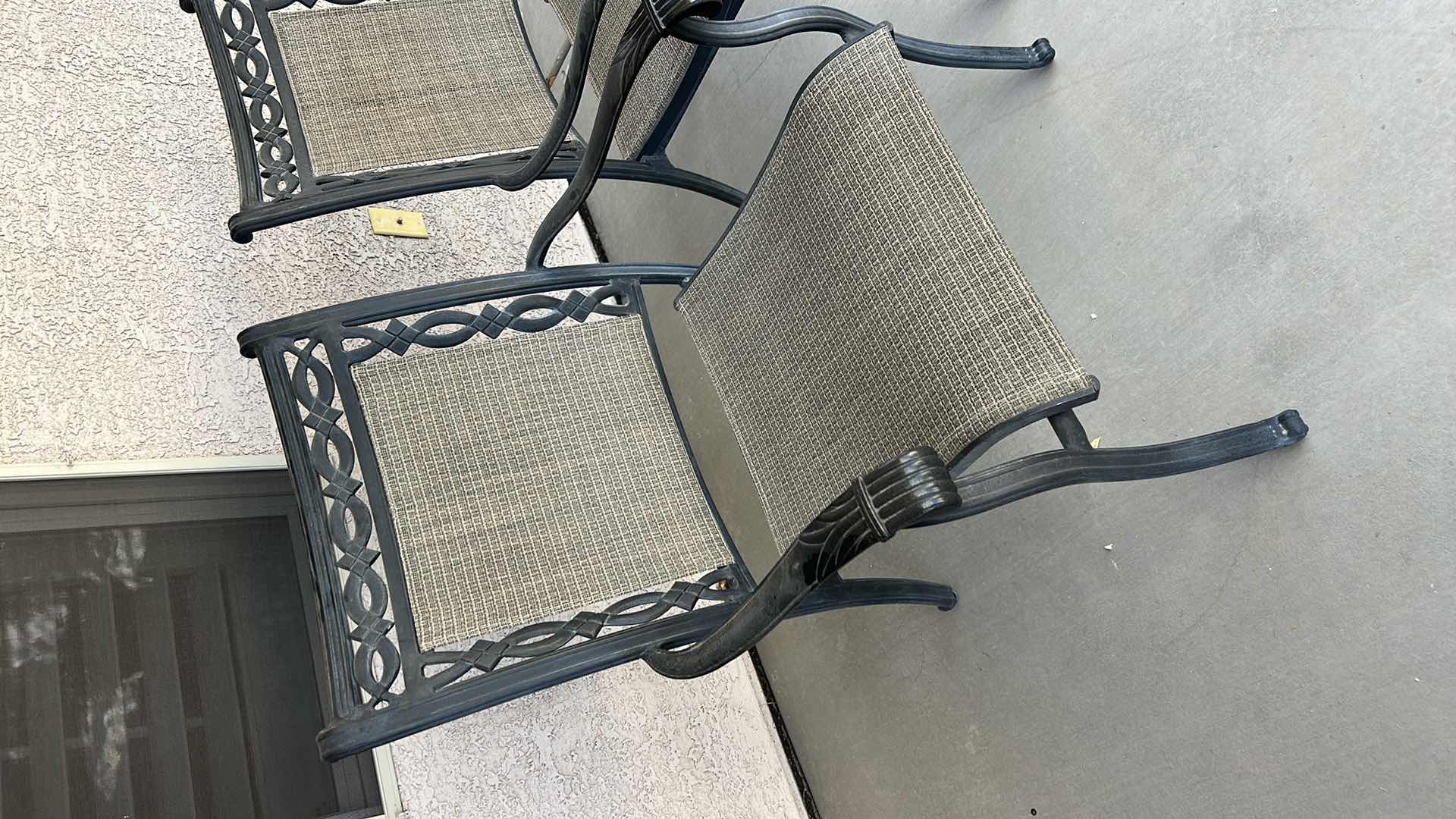 Photo 3 of 2 OUTDOOR PATIO CHAIRS H38”