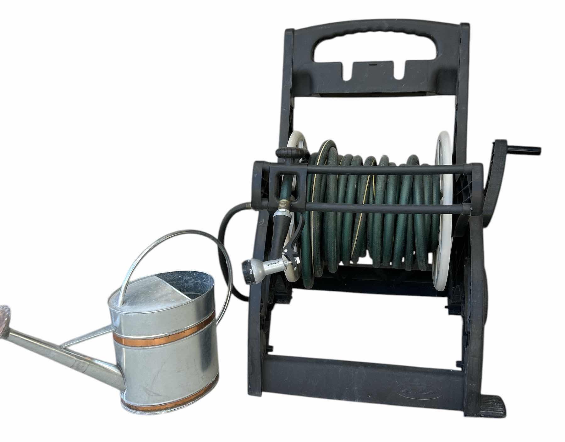 Photo 1 of HOSE, HOSE CART AND WATERING TIN