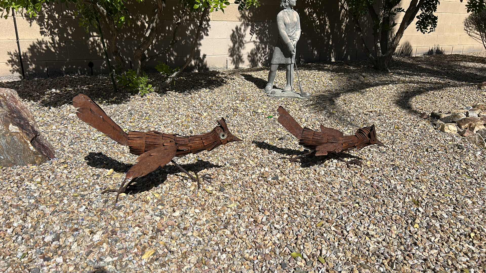 Photo 1 of OUTDOOR DECOR - 2 ROADRUNNERS LARGEST 24” x 16”