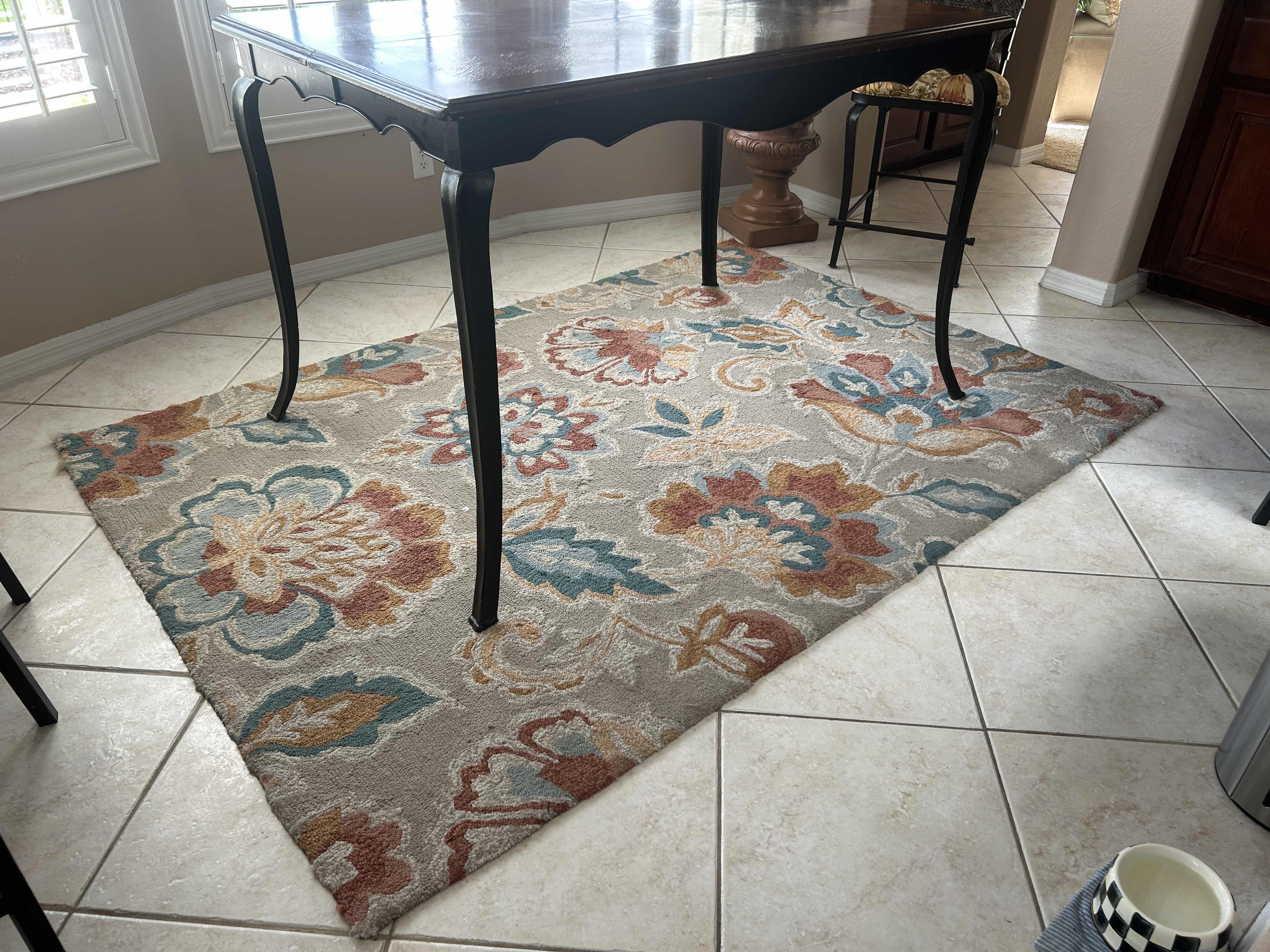 Photo 1 of FLORAL AREA RUG 90” x 62 1/2”