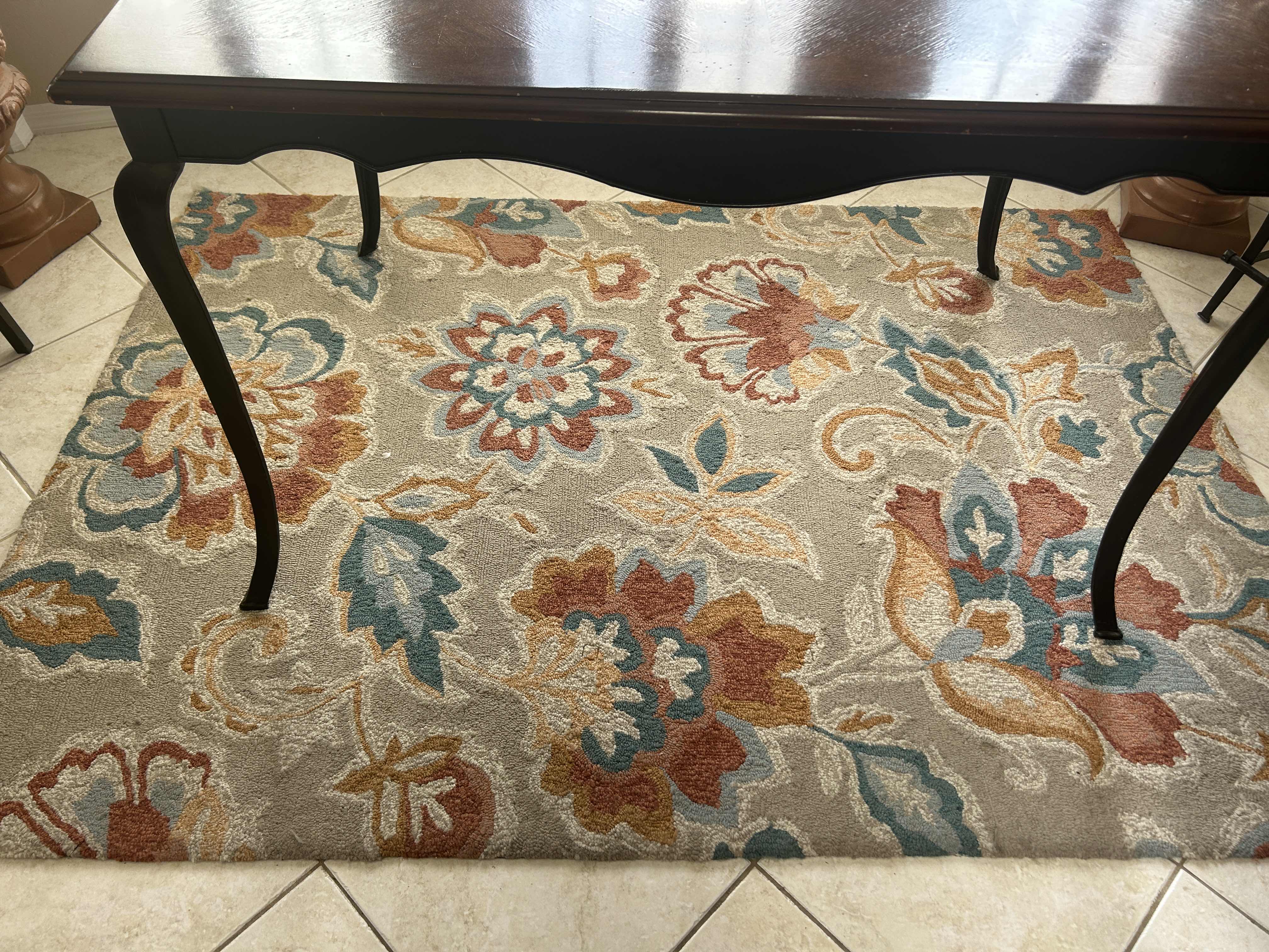 Photo 1 of FLORAL AREA RUG 90” x 62 1/2”