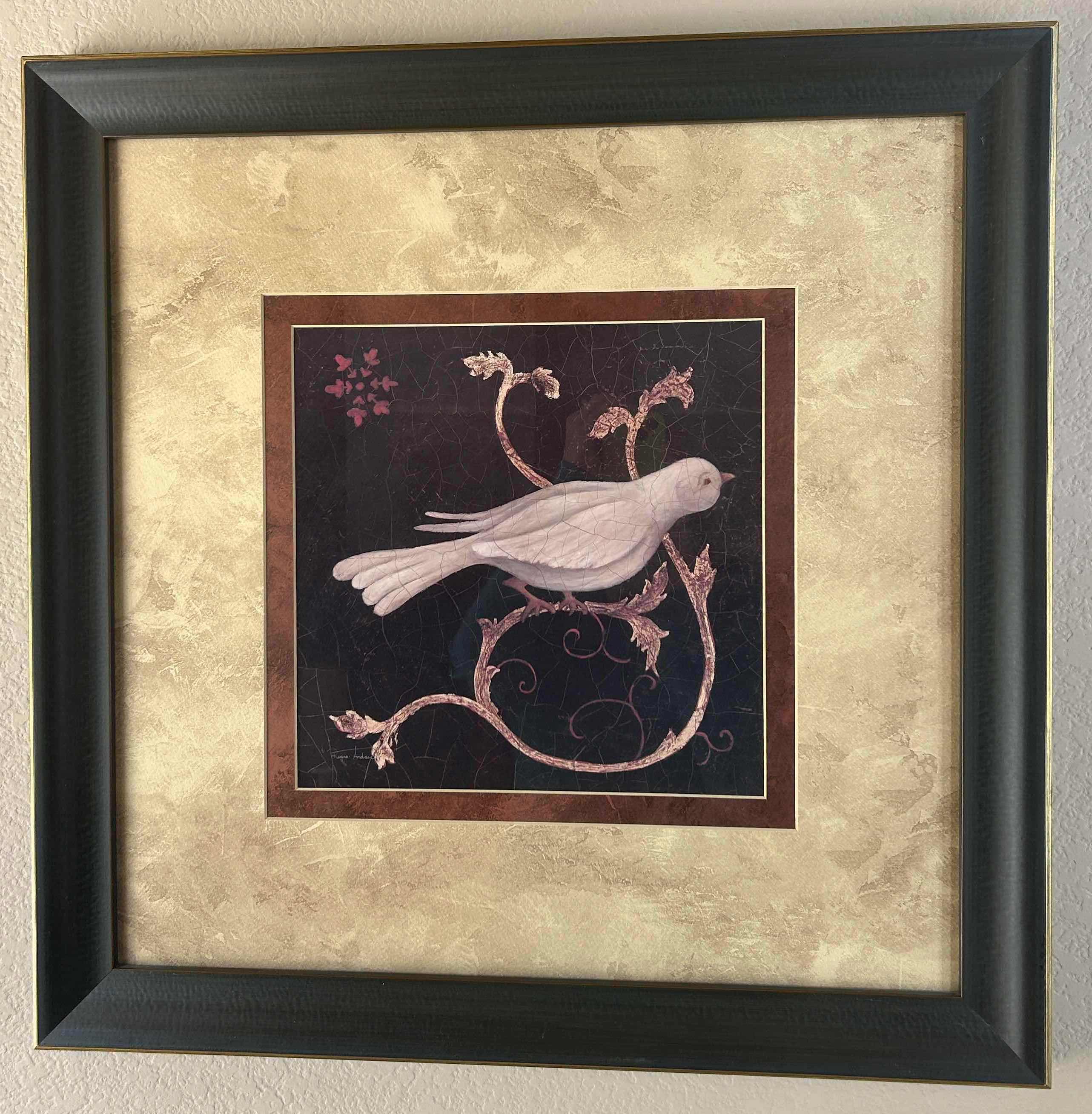 Photo 1 of FRAMED BIRD ARTWORK 2’ x 2