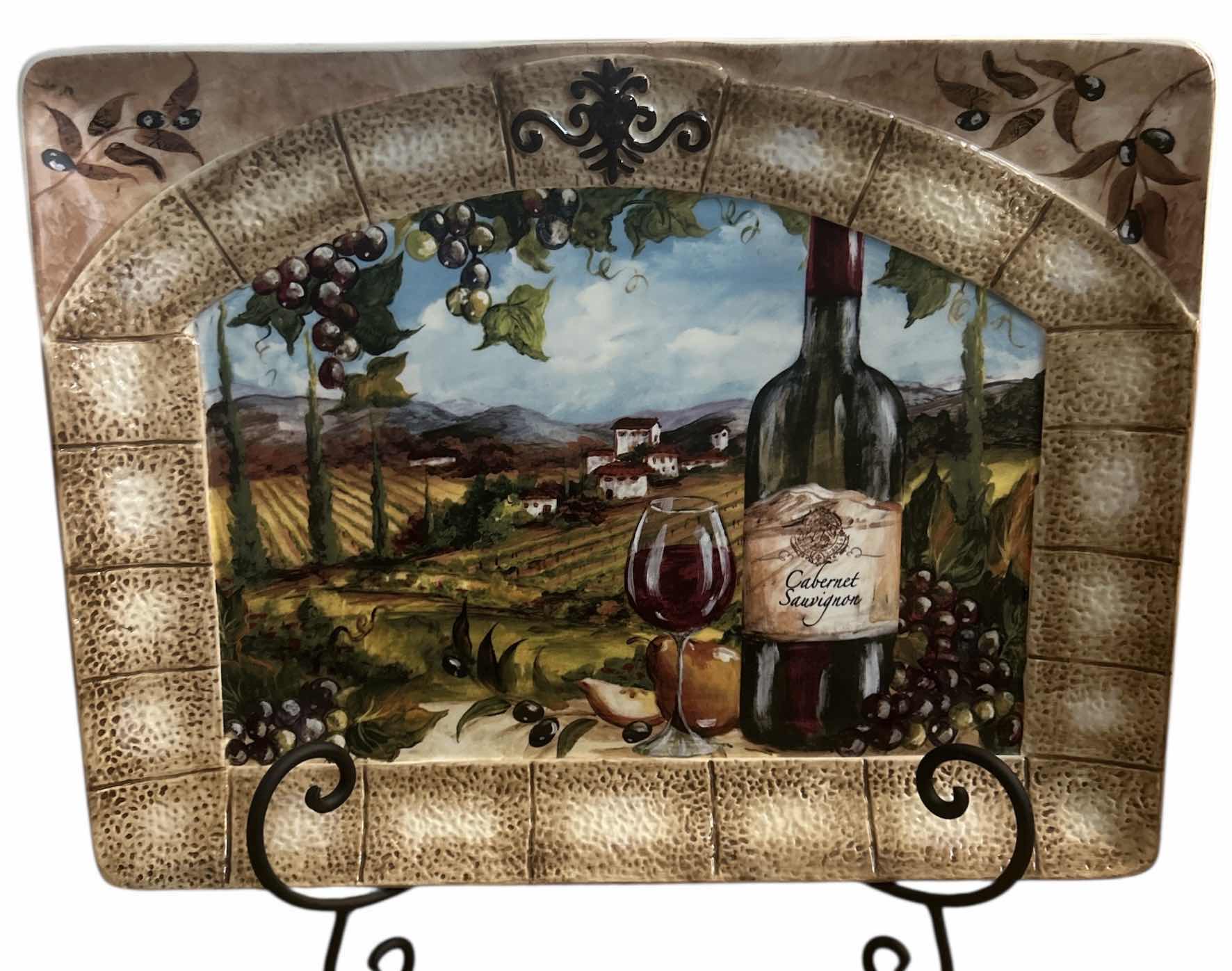 Photo 1 of CERAMIC PLATTER WITH STAND 16” x 12”