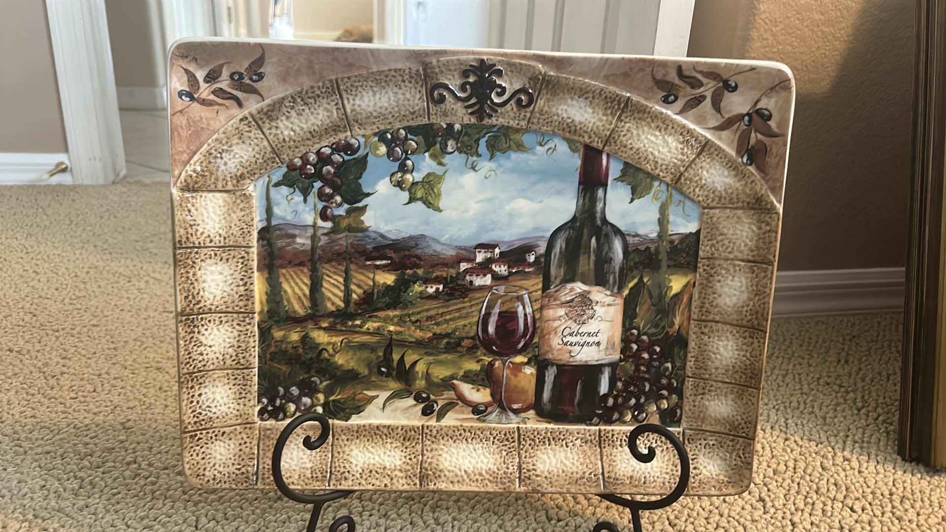 Photo 1 of CERAMIC PLATTER WITH STAND 16” x 12”