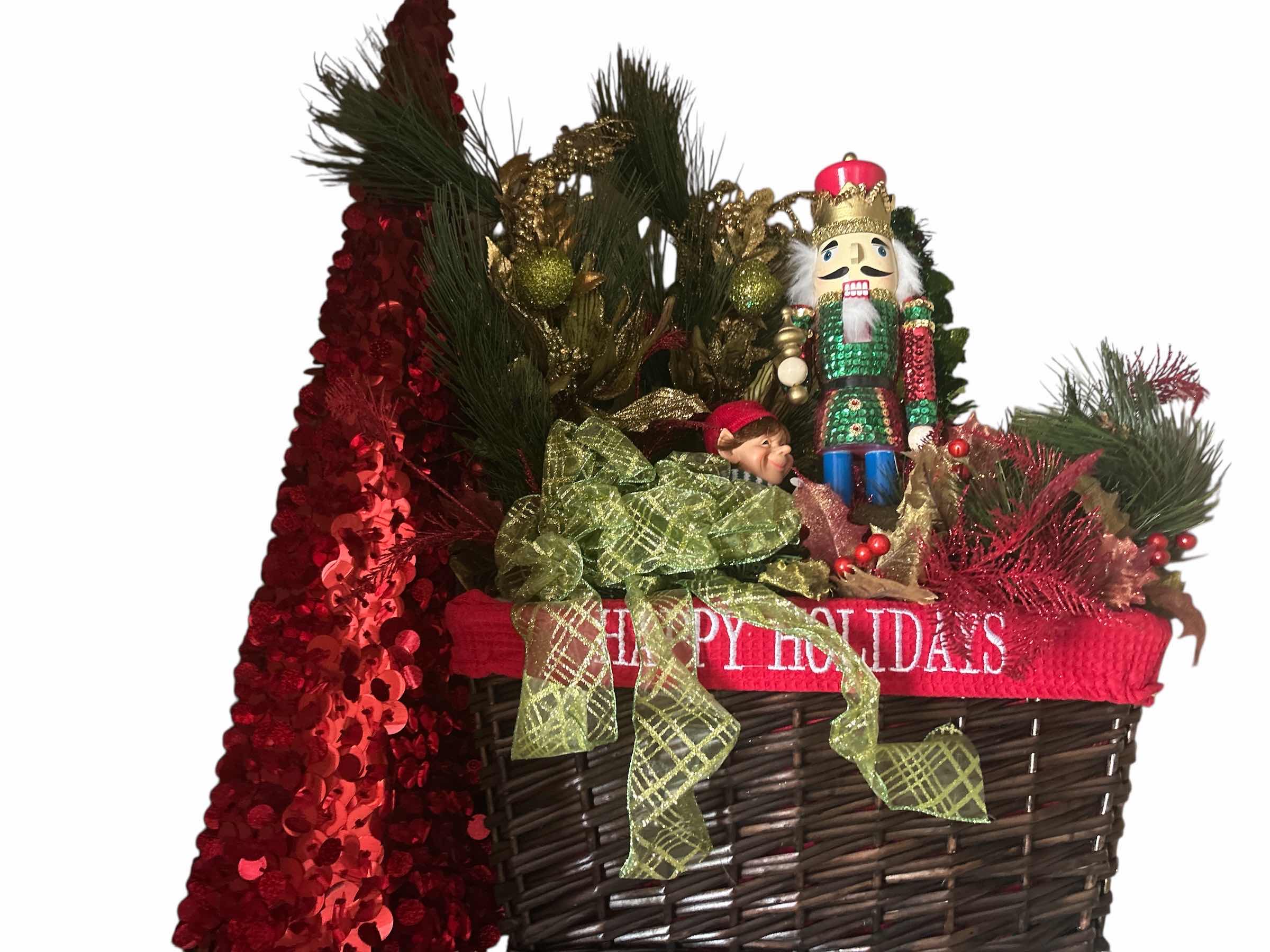 Photo 1 of CHRISTMAS DECOR (RED TREE 3’)