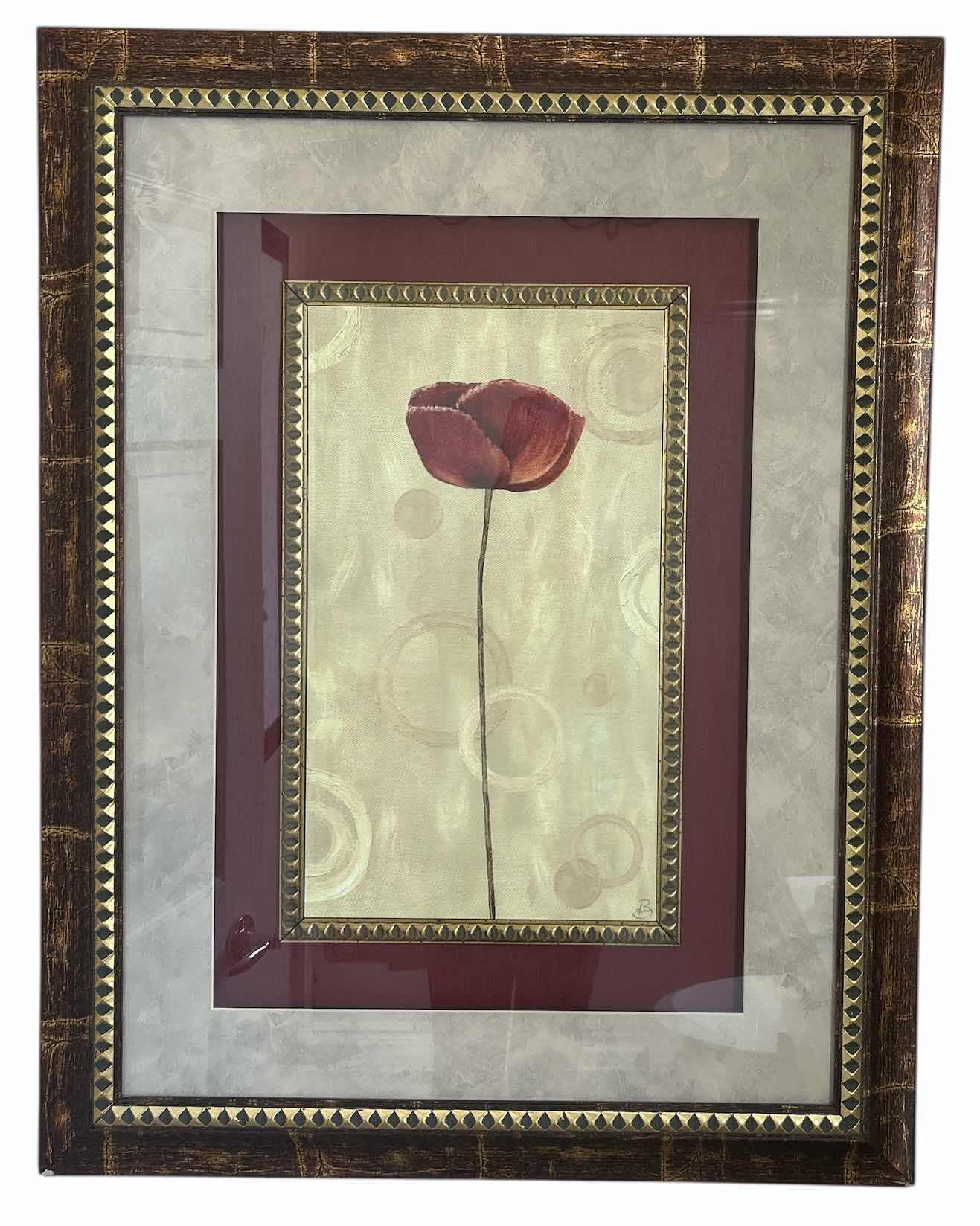 Photo 1 of FRAMED POPPIE ARTWORK 28” x H36 1/4”