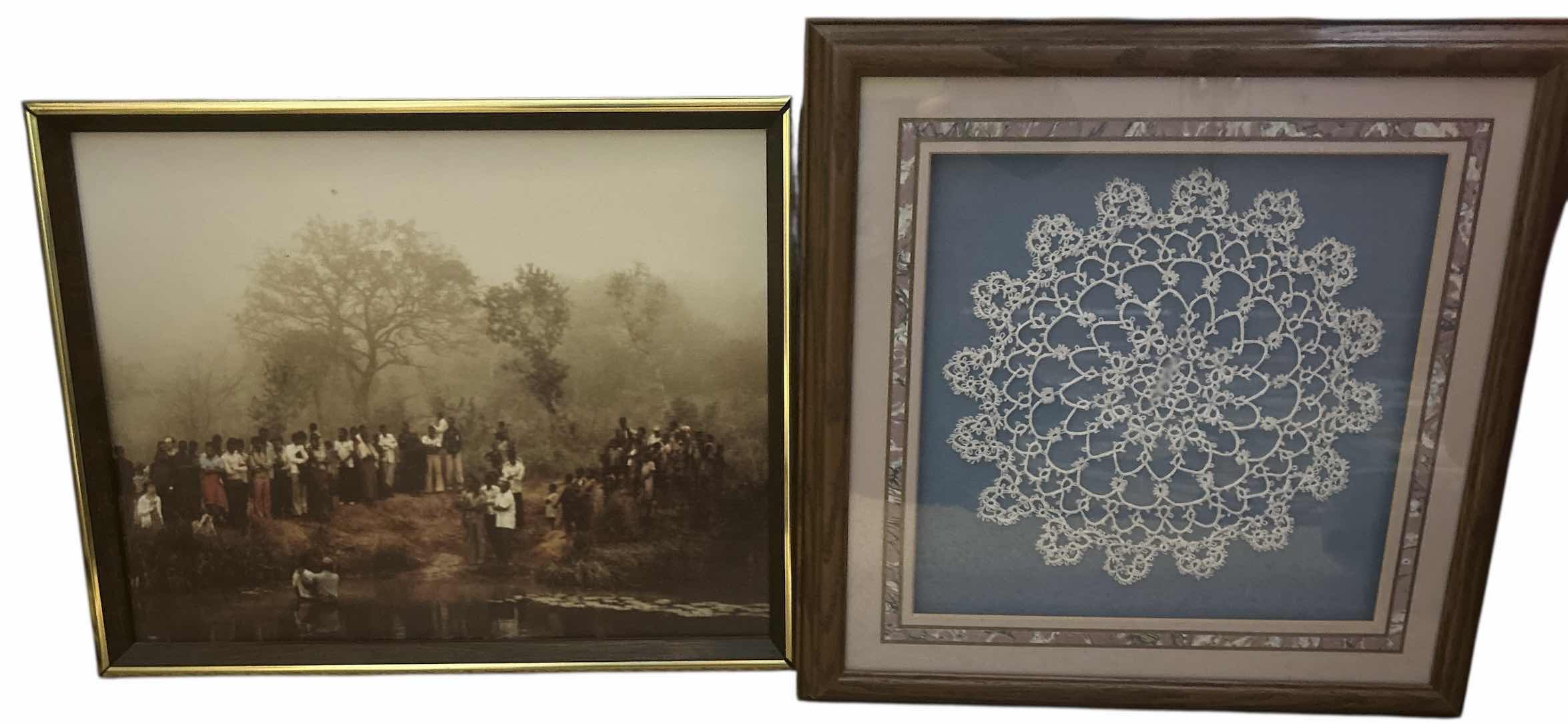 Photo 1 of 2 FRAMED ARTWORK PIECES LARGEST 15” x 12”