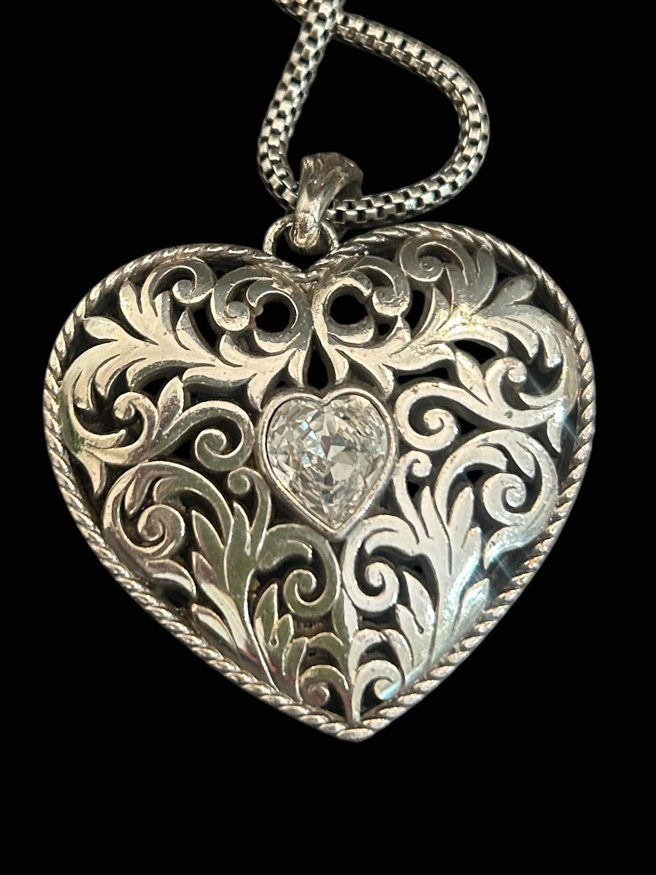 Photo 1 of  32” BRIGHTON HEART PENDANT "LOVE" NECKLACE 