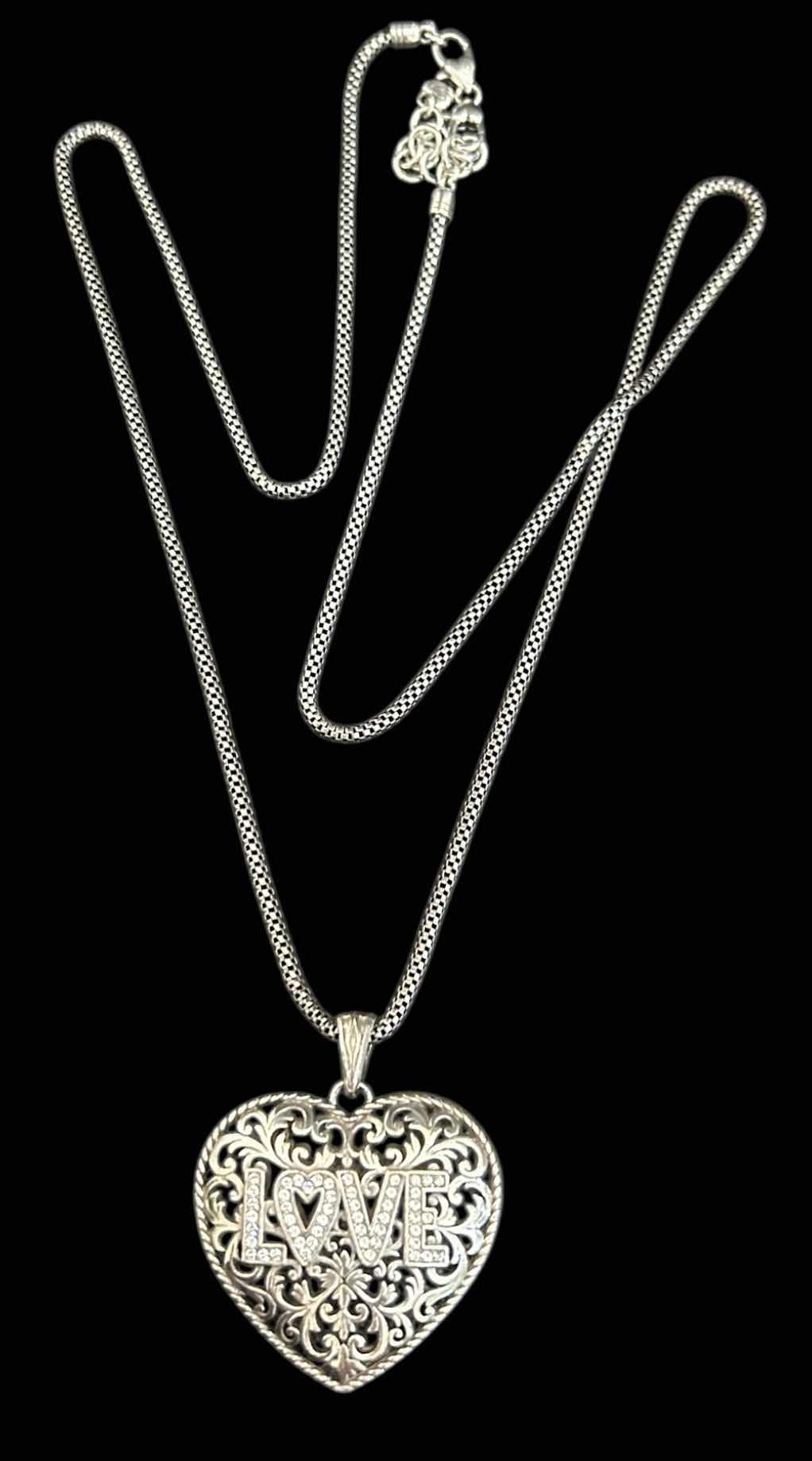 Photo 1 of  32” BRIGHTON HEART PENDANT "LOVE" NECKLACE 