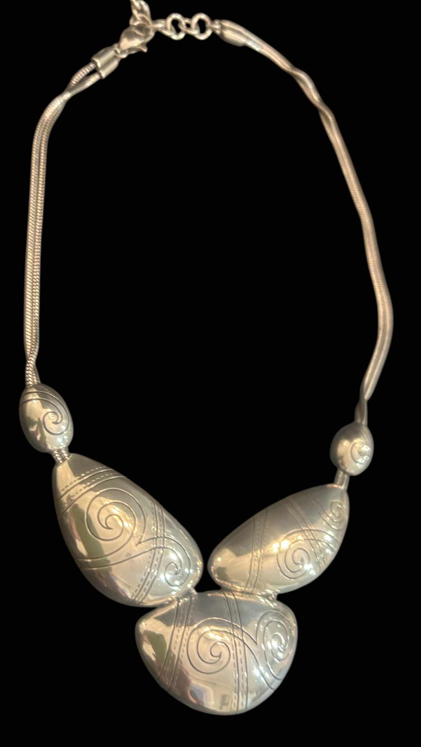 Photo 2 of BRIGHTON SILVER-TONE CHOKER NECKLACE