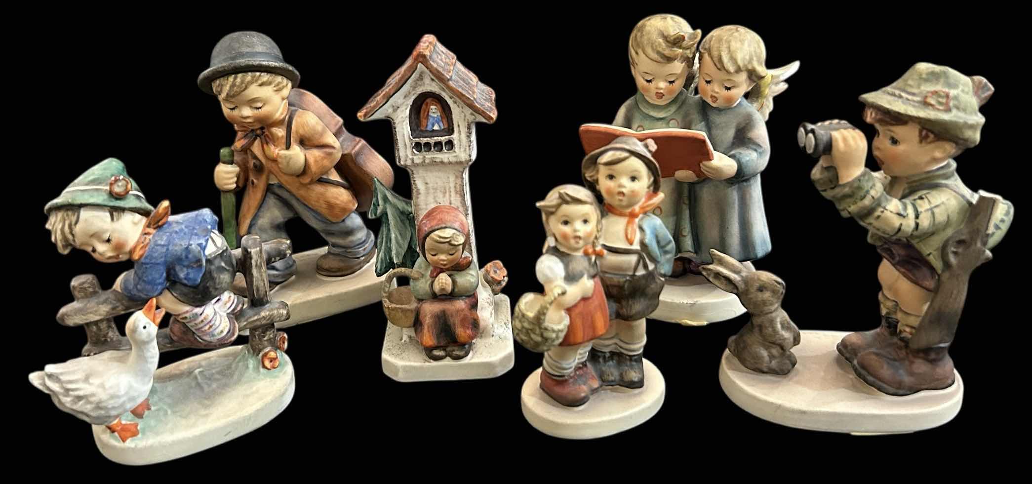 Photo 1 of 6 CHIPPED VINTAGE GOEBEL FIGURINES