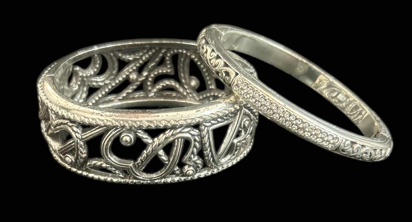 Photo 1 of 2-BRIGHTON SILVER-TONE BRACELETS