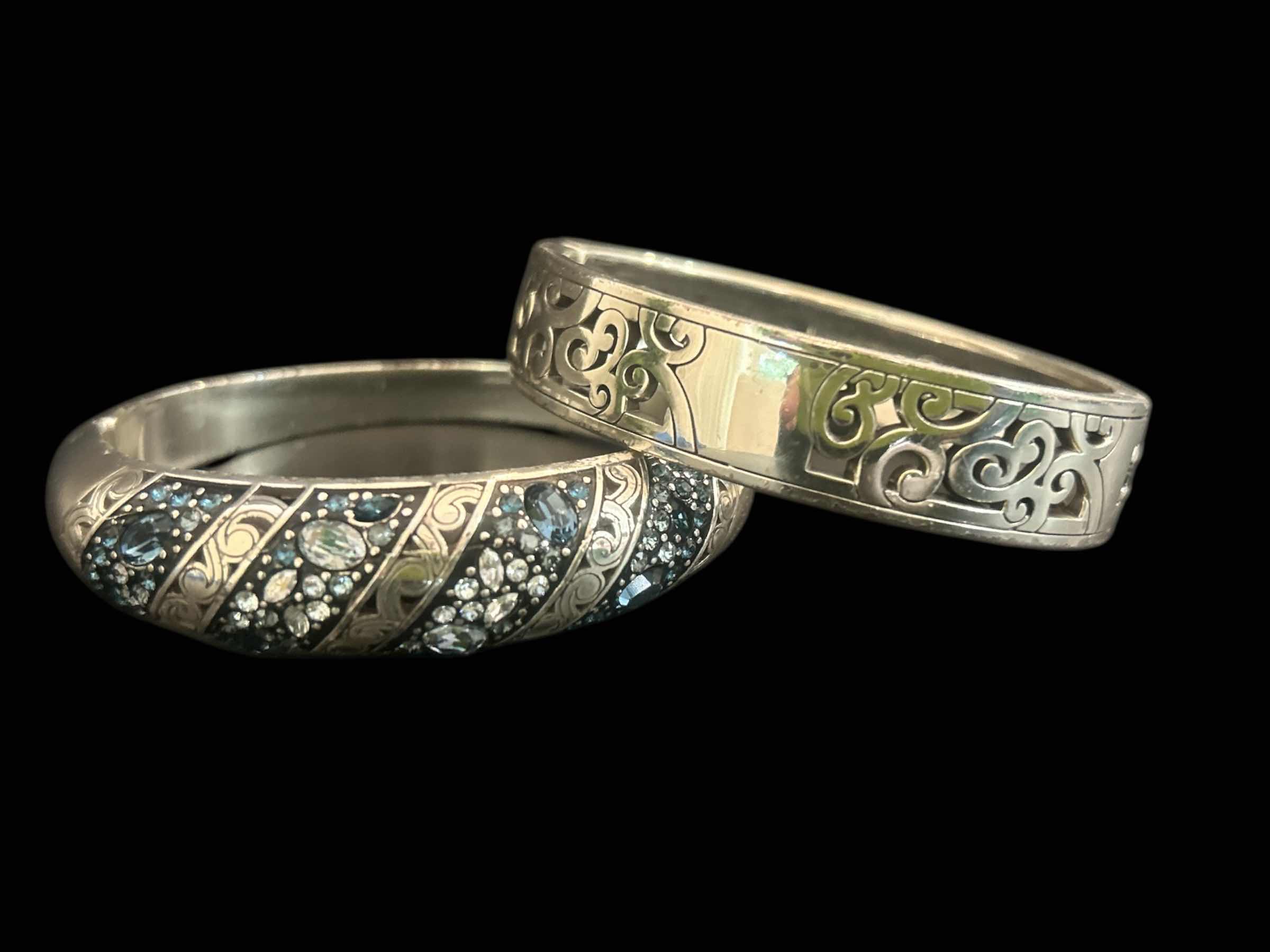 Photo 1 of 2-BRIGHTON SILVER-TONE W JEWELS BRACELETS