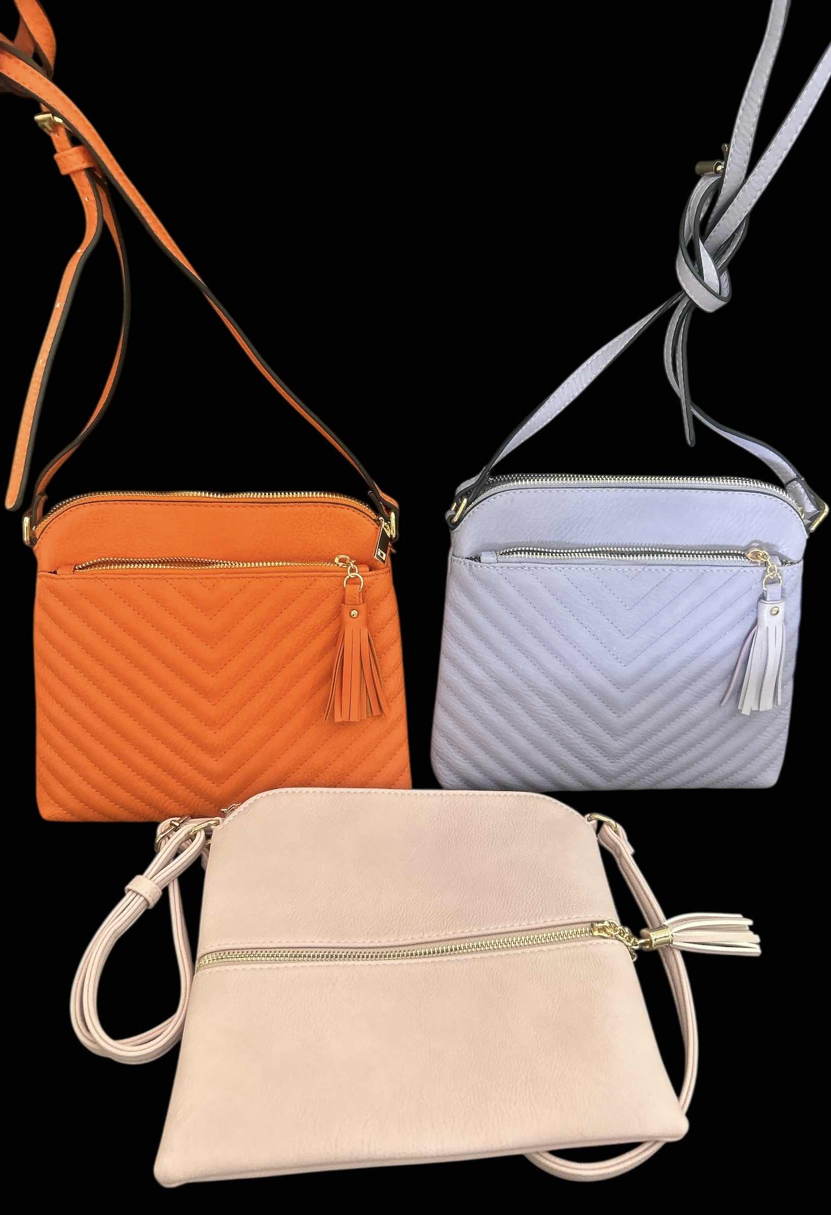 Photo 1 of 3-PUZZLE TASSLE ZIP POCKET COLORFUL CROSSBODY HANDBAGS