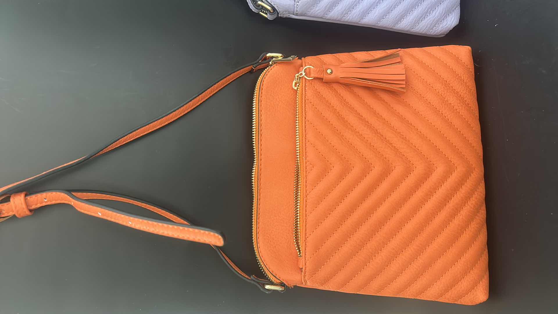 Photo 1 of 3-PUZZLE TASSLE ZIP POCKET COLORFUL CROSSBODY HANDBAGS