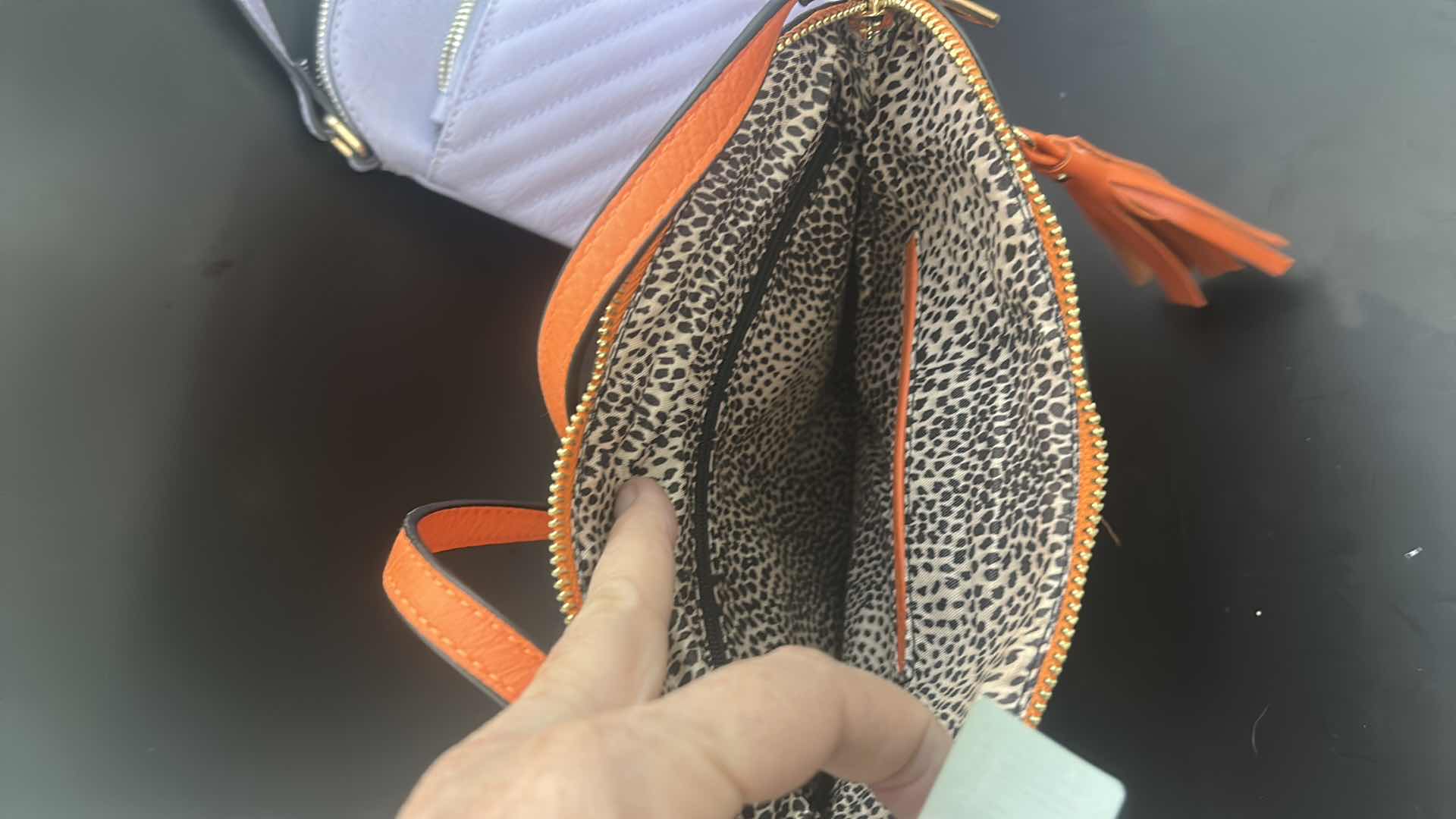 Photo 1 of 3-PUZZLE TASSLE ZIP POCKET COLORFUL CROSSBODY HANDBAGS