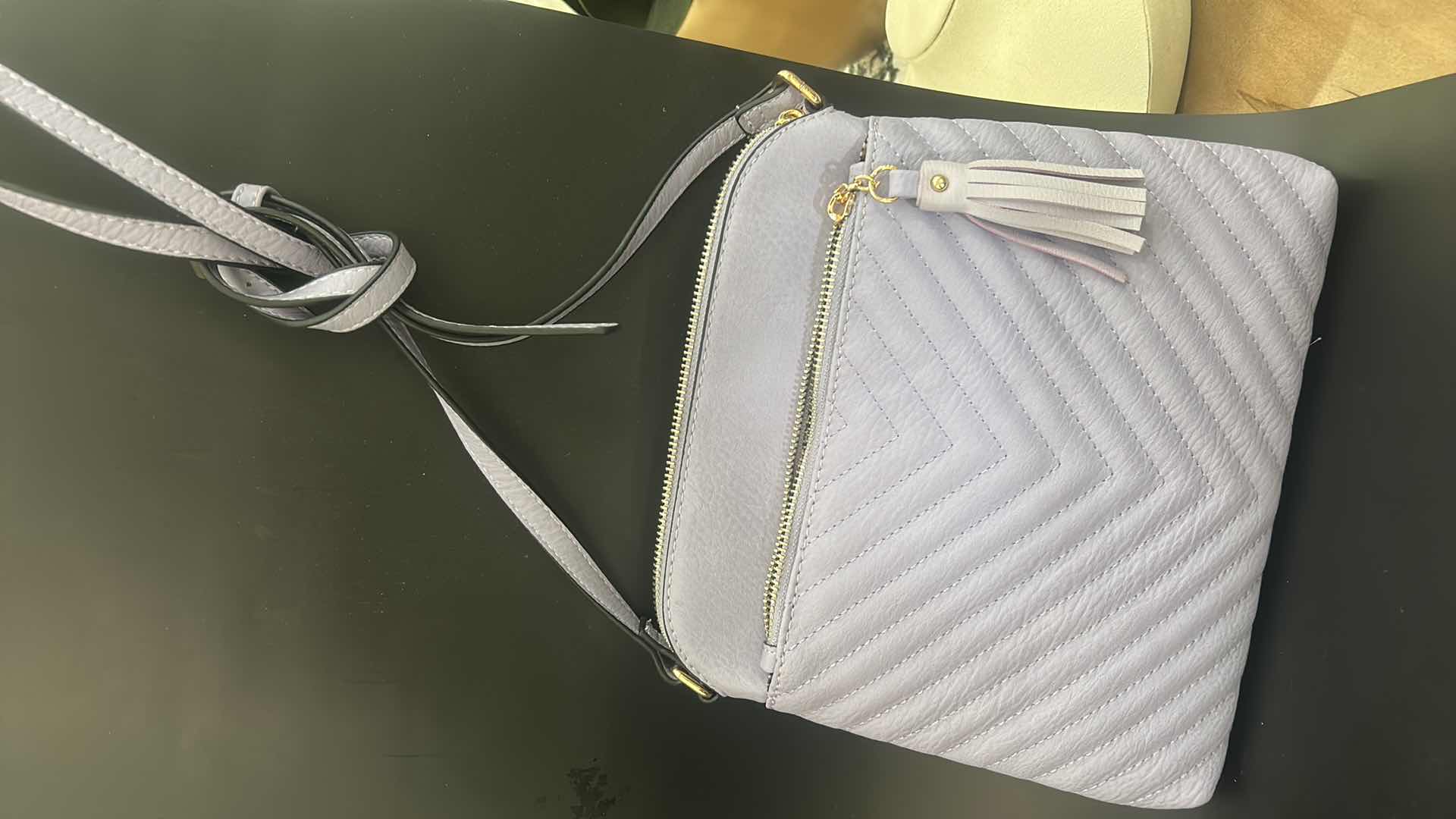 Photo 1 of 3-PUZZLE TASSLE ZIP POCKET COLORFUL CROSSBODY HANDBAGS