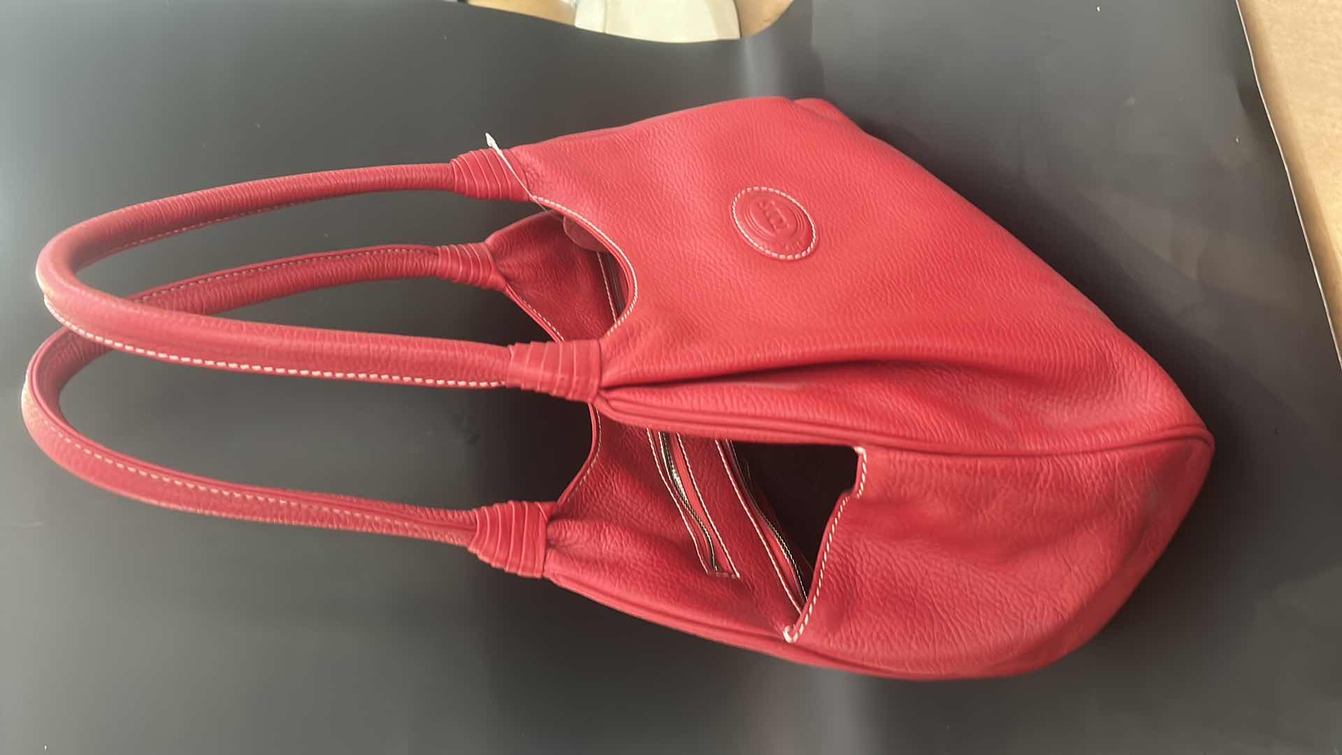 Photo 1 of AUTHENTIC "TOD’S" RED LEATHER HOBO HANDBAG