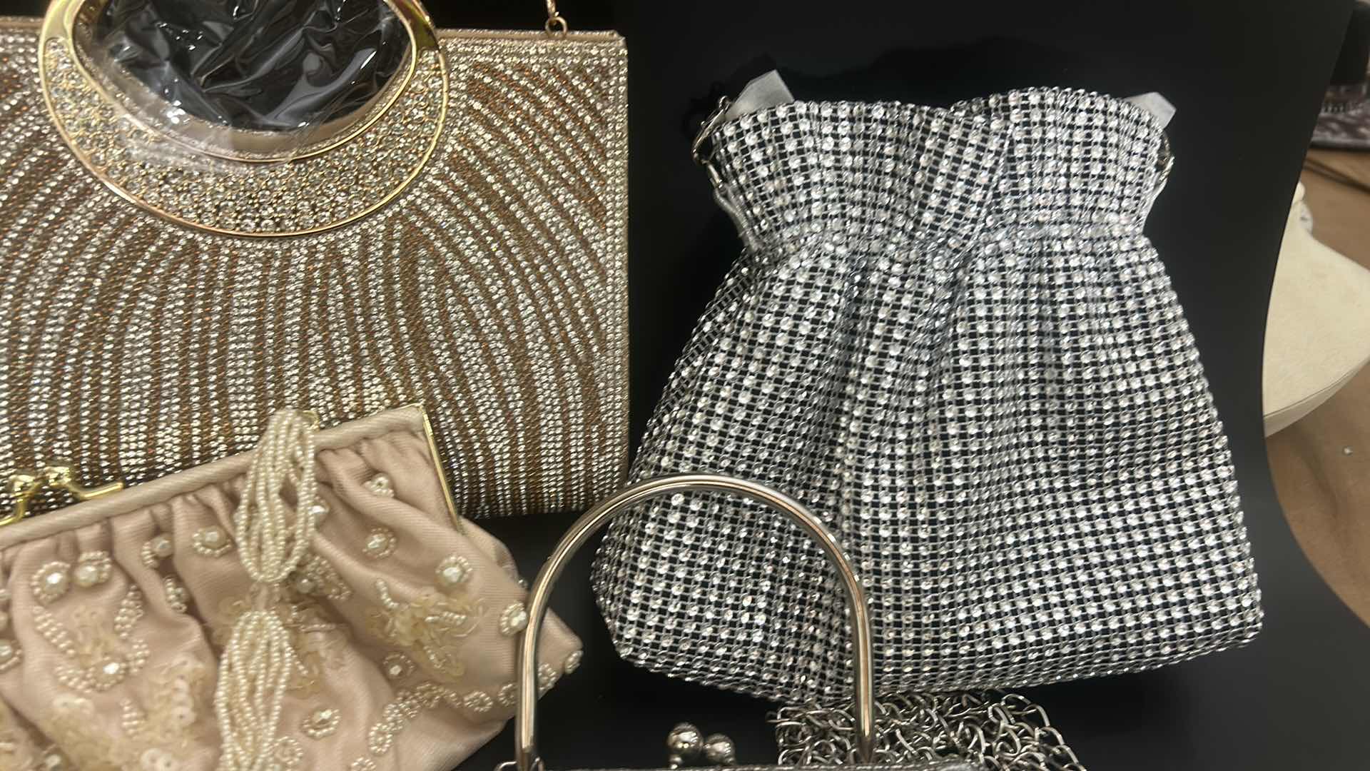 Photo 1 of 4-VINTAGE STYLE BEADED CLUTCH HANDBAGS
