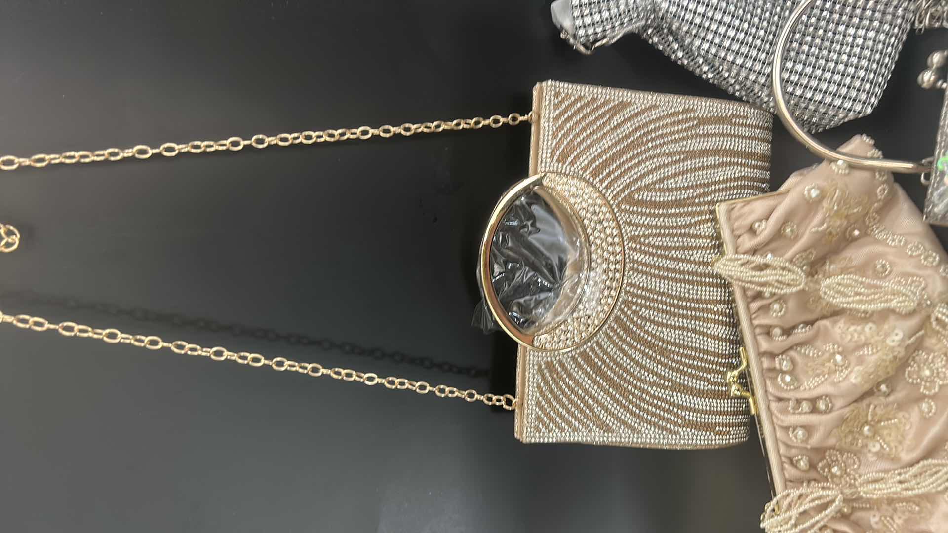 Photo 1 of 4-VINTAGE STYLE BEADED CLUTCH HANDBAGS