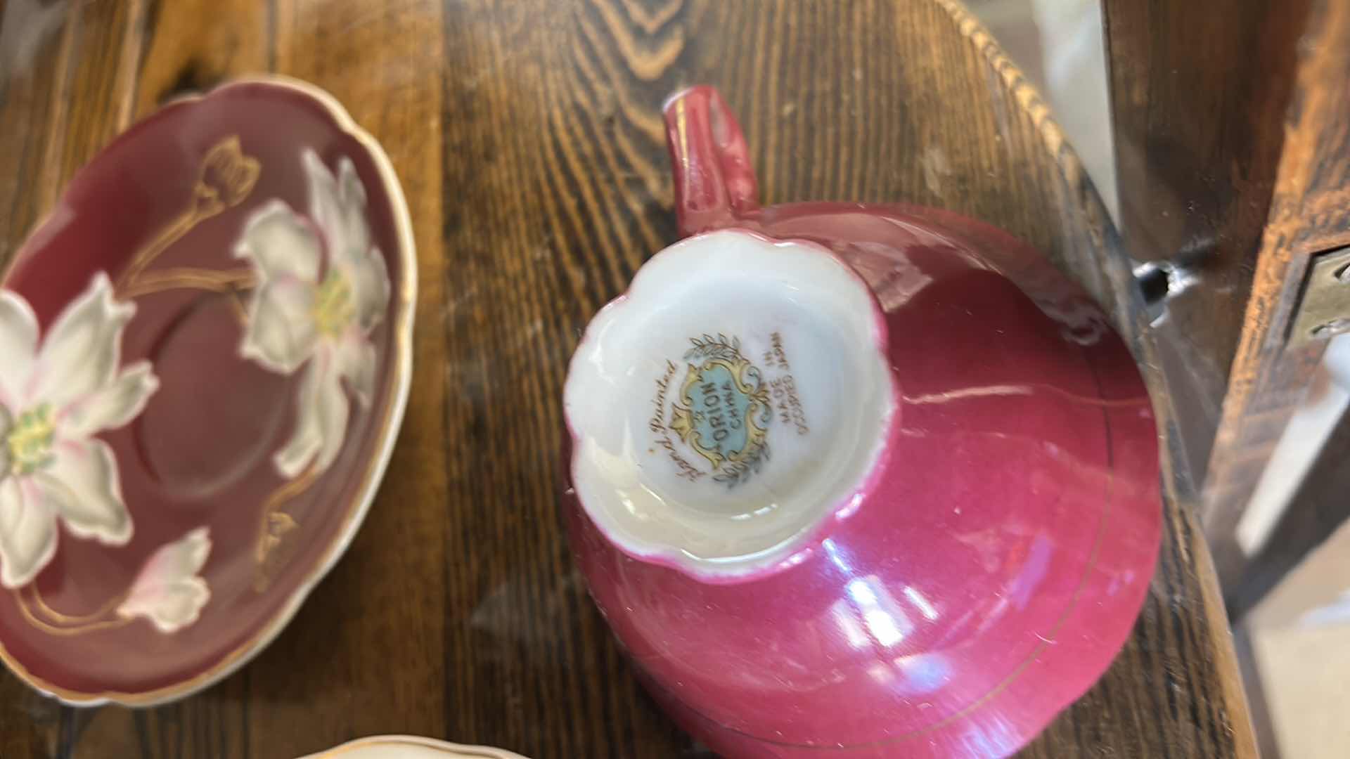 Photo 1 of 5 DECORATIVE PLATES, 3 CUP AND SAUCER SETS