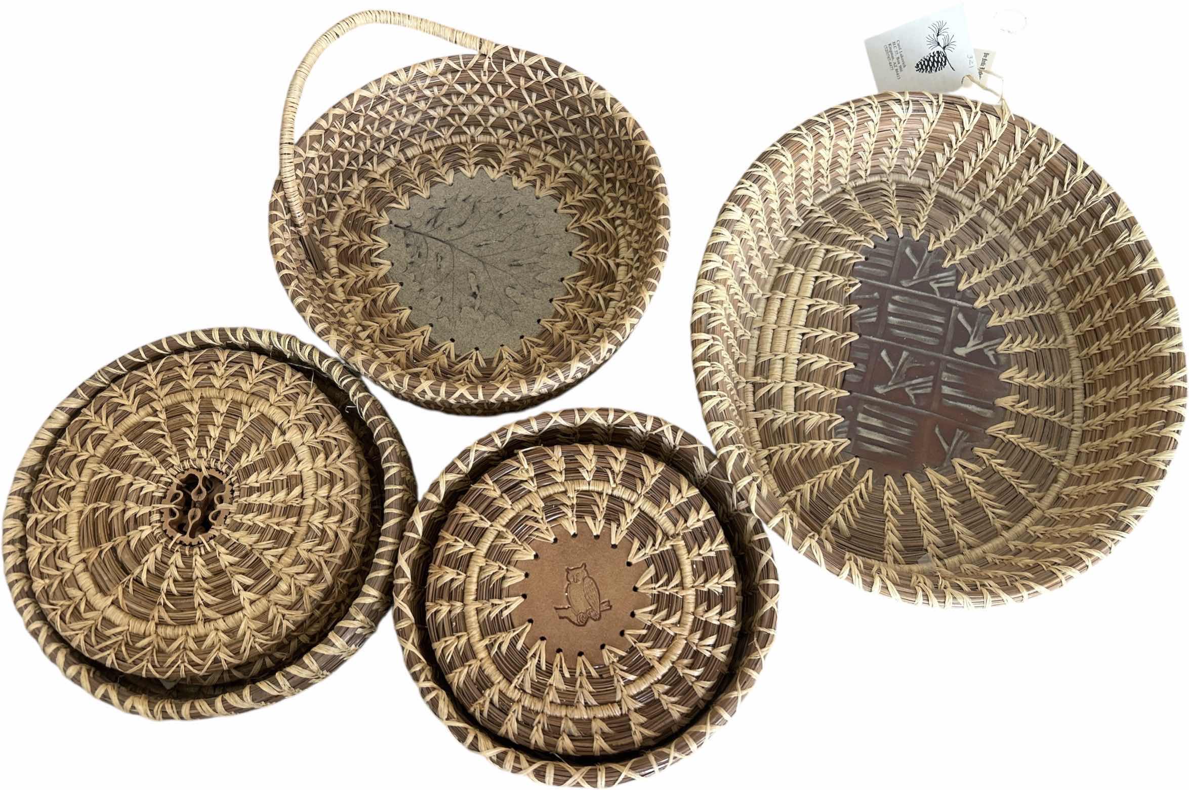 Photo 1 of 4 NEW WITH TAGS PINES AND POTS BY CAROL HANDMADE BASKETS AND MORE LARGEST 9.5” x 8.5”