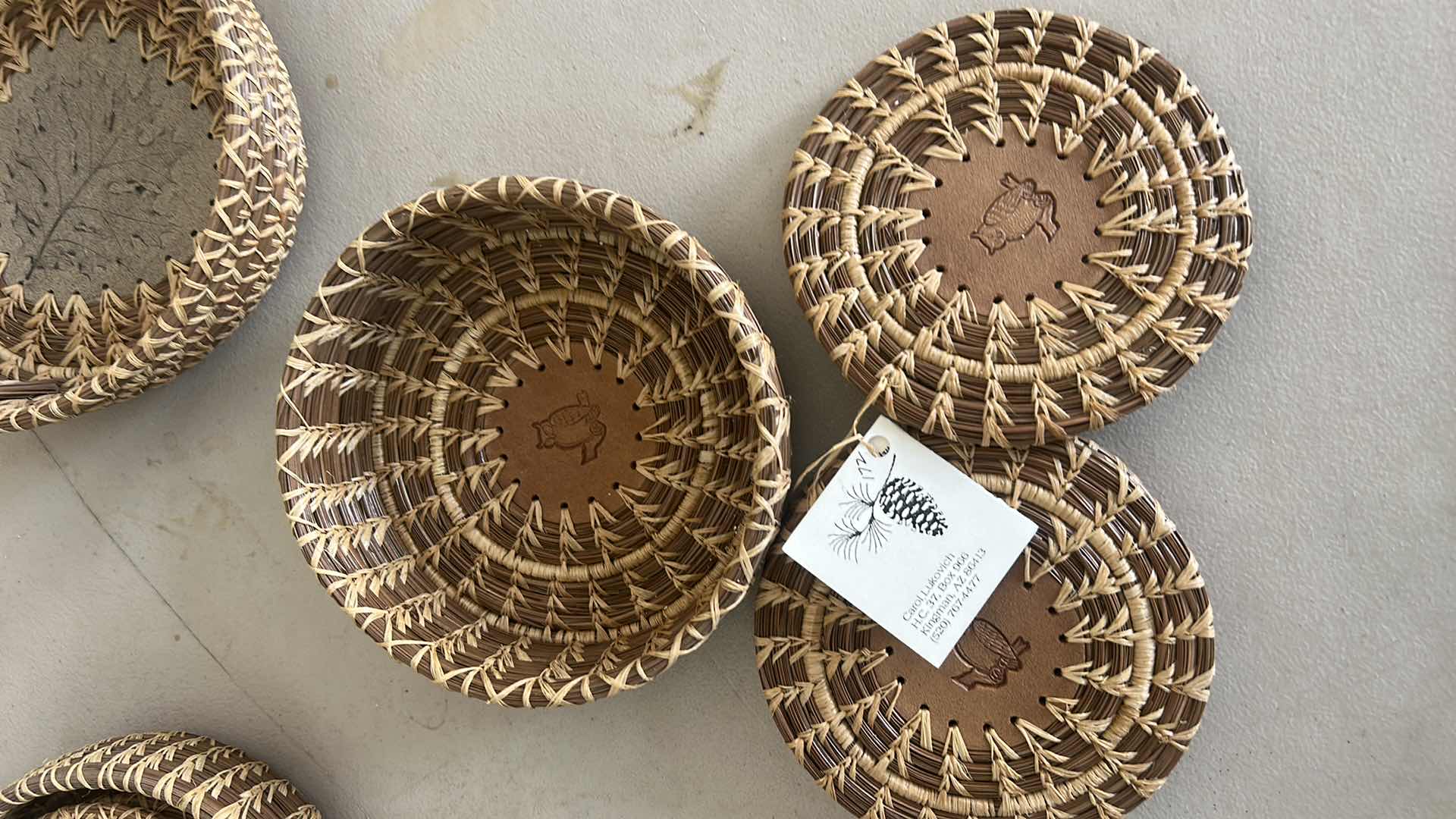 Photo 3 of 4 NEW WITH TAGS PINES AND POTS BY CAROL HANDMADE BASKETS AND MORE LARGEST 9.5” x 8.5”