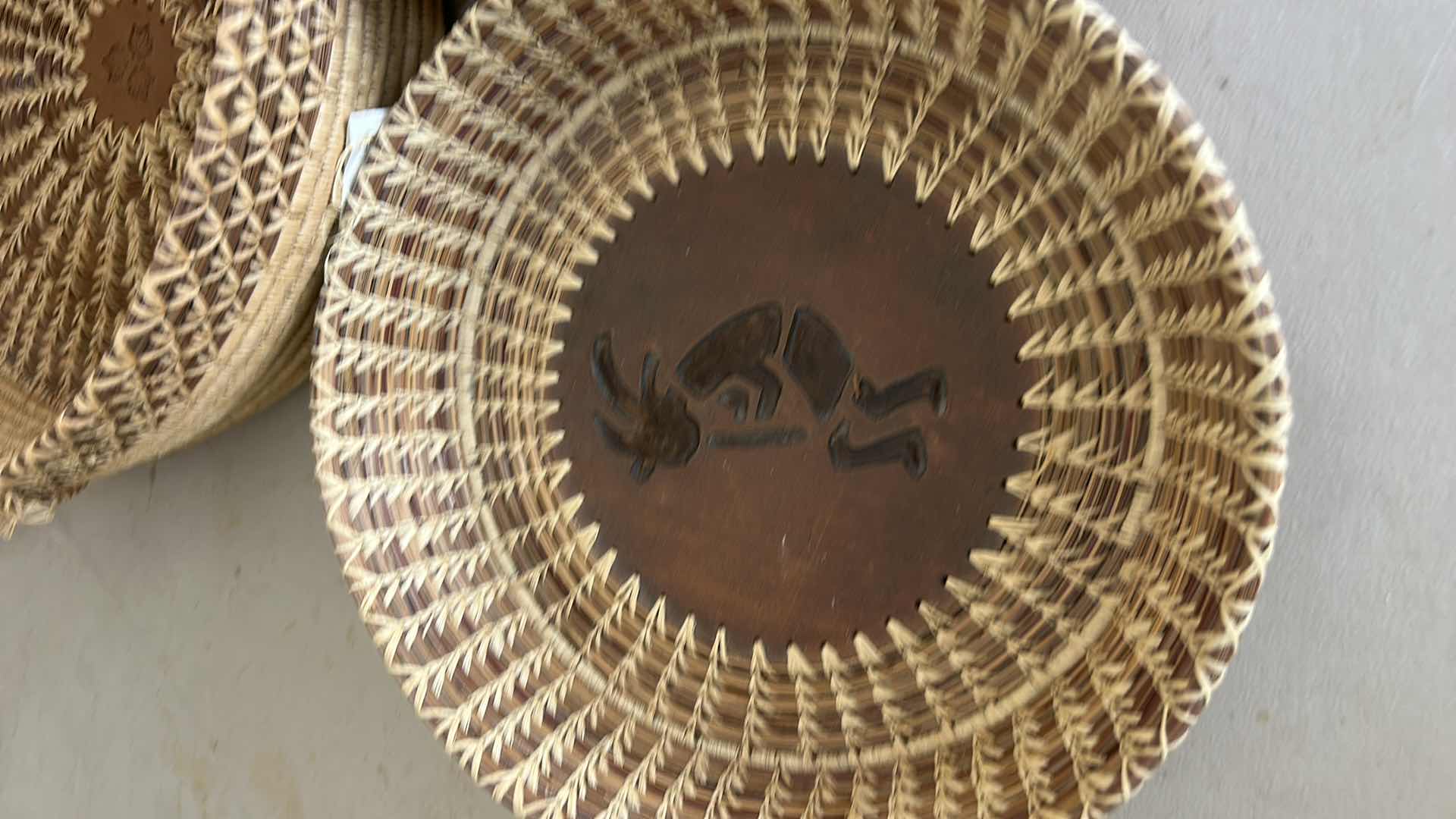 Photo 2 of 3 NEW WITH TAGS PINES AND POTS BY CAROL HANDMADE BASKETS AND MORE LARGEST 12.5” x 11”